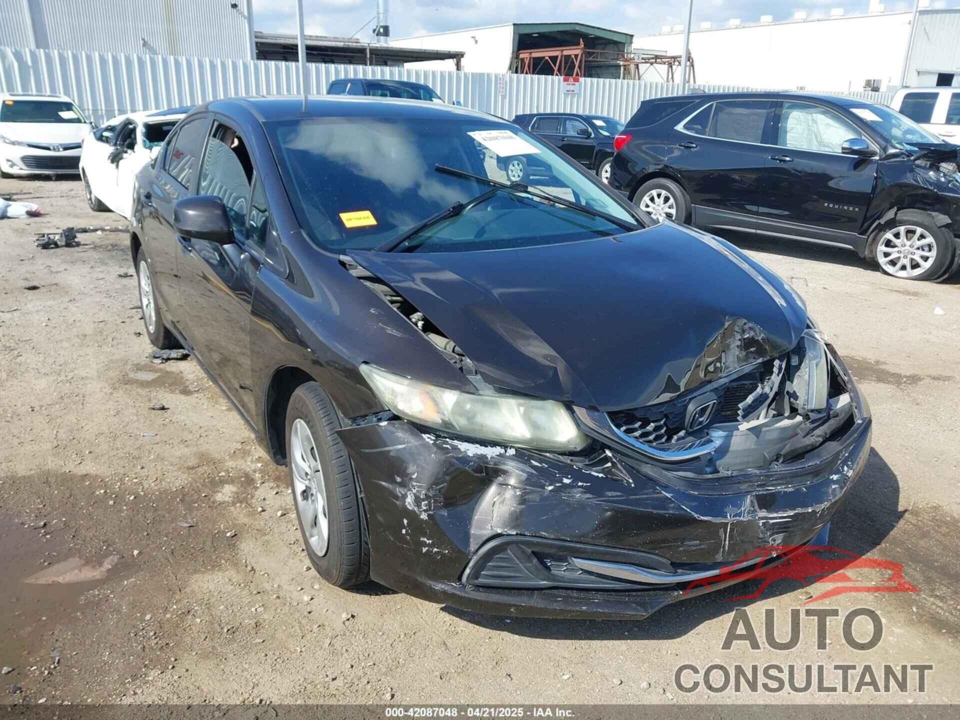 HONDA CIVIC 2013 - 2HGFB2F56DH596124