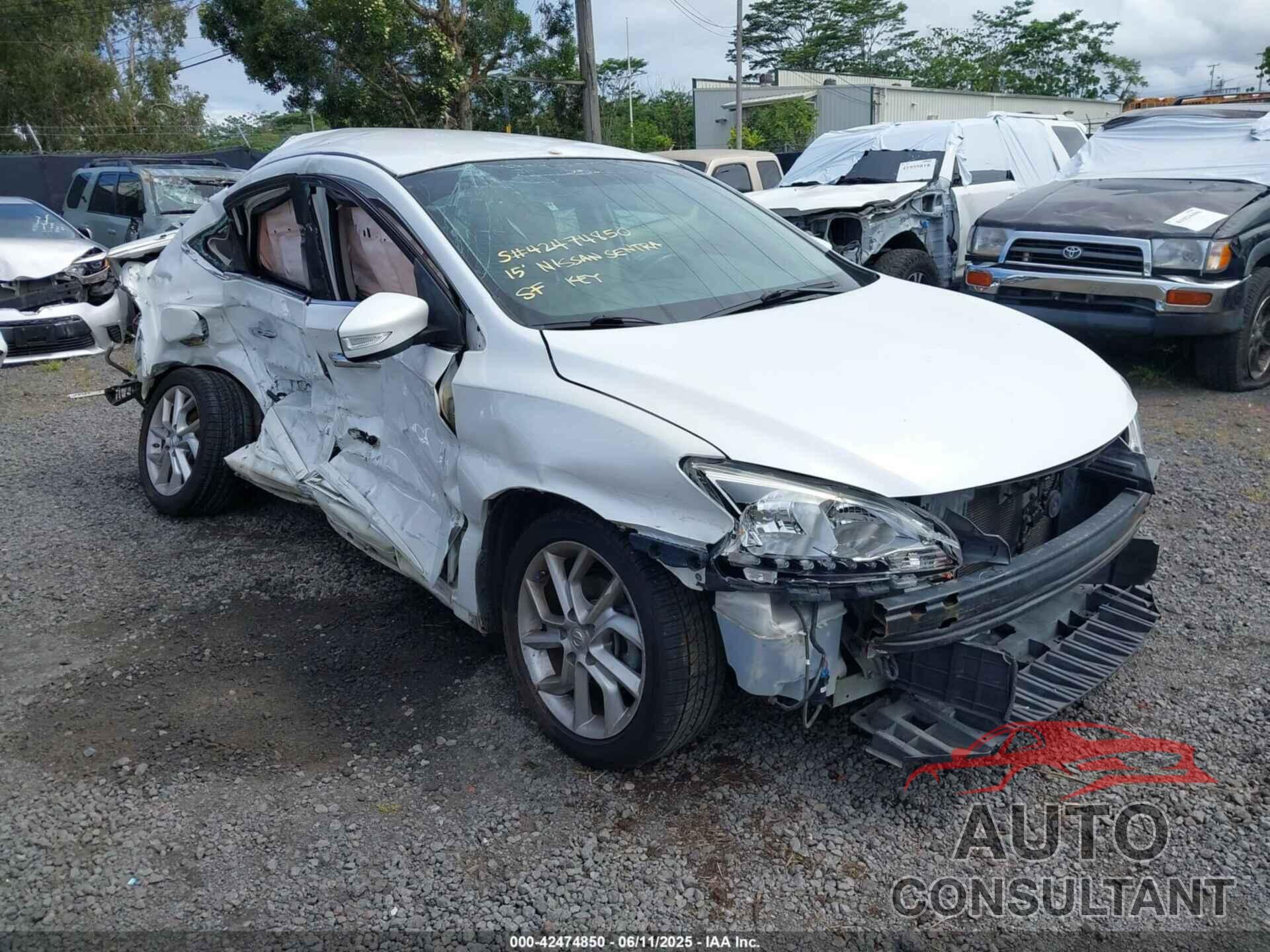 NISSAN SENTRA 2015 - 3N1AB7AP3FY364319