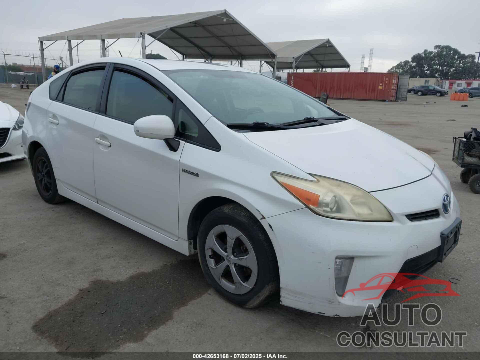 TOYOTA PRIUS 2012 - JTDKN3DU6C5398086
