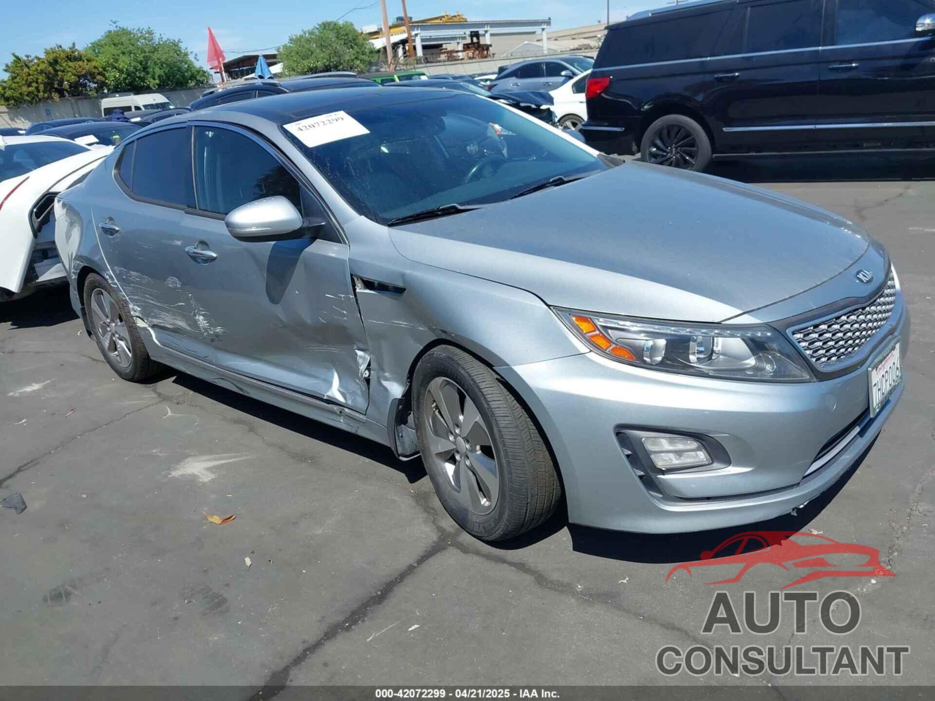 KIA OPTIMA HYBRID 2014 - KNAGN4AD1E5067447