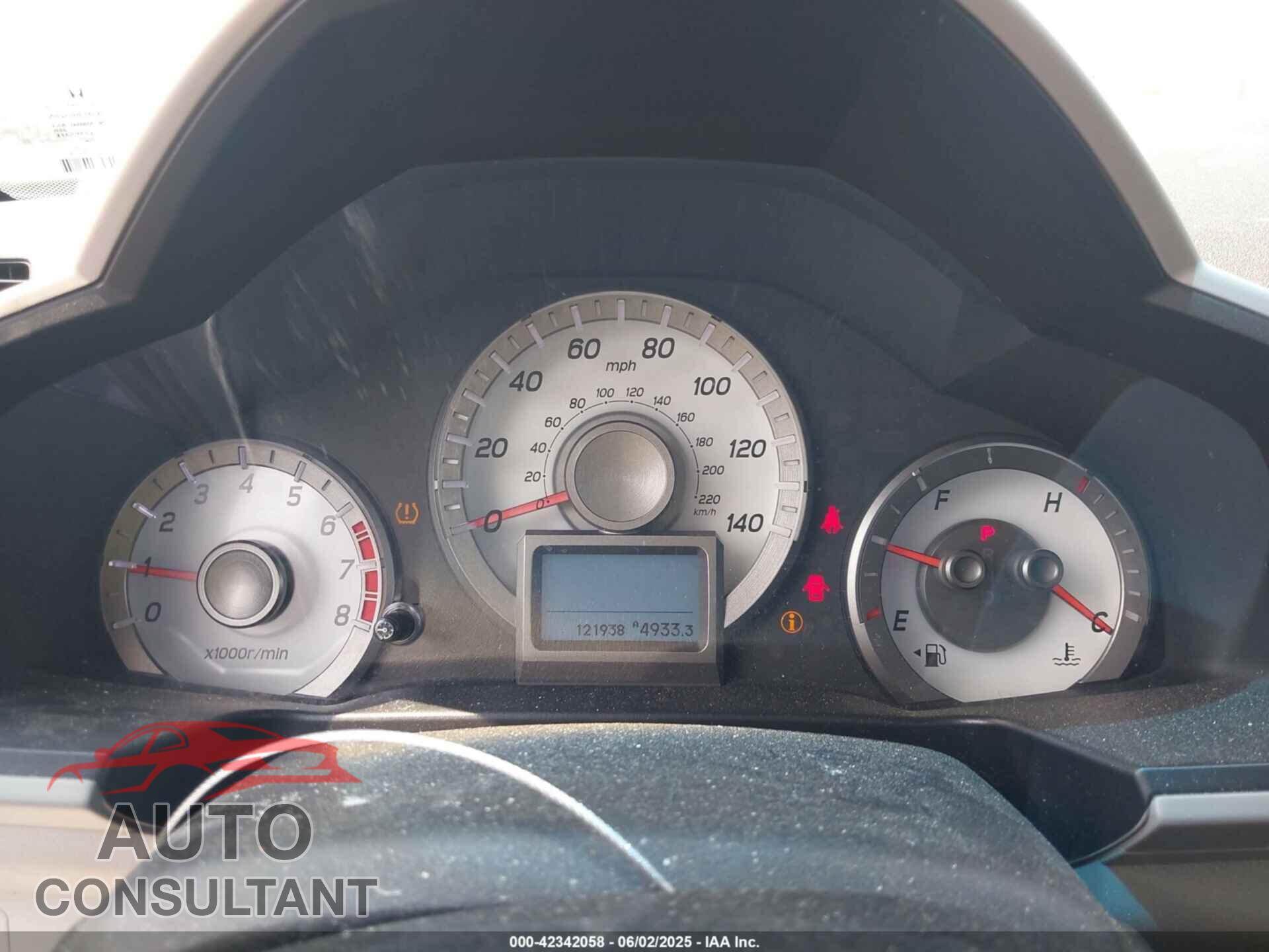 HONDA PILOT 2012 - 5FNYF4H99CB063258