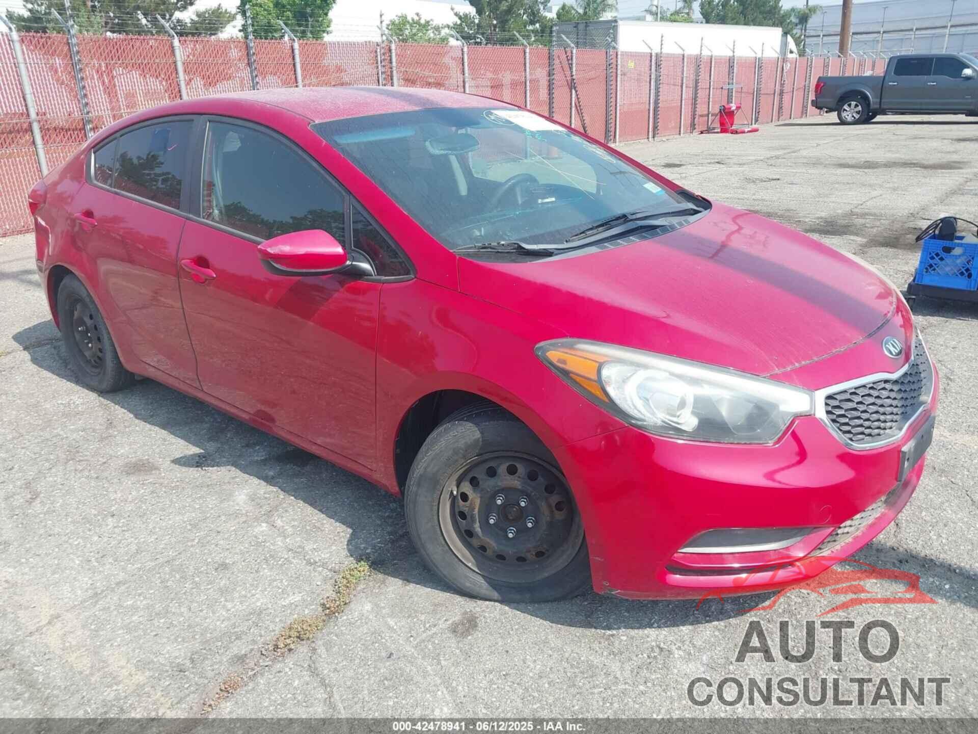 KIA FORTE 2016 - KNAFK4A67G5611670