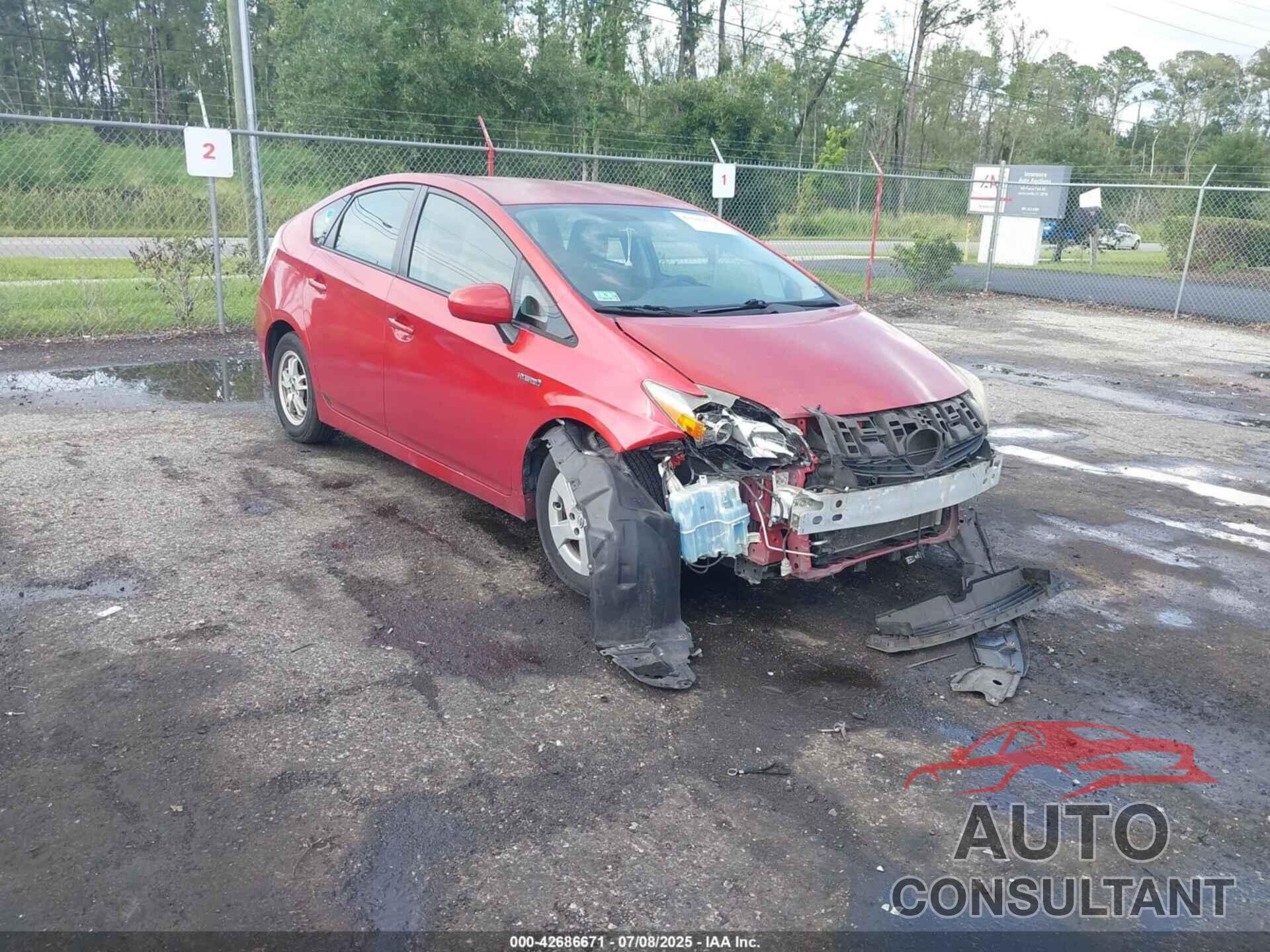 TOYOTA PRIUS 2011 - JTDKN3DU8B1453059