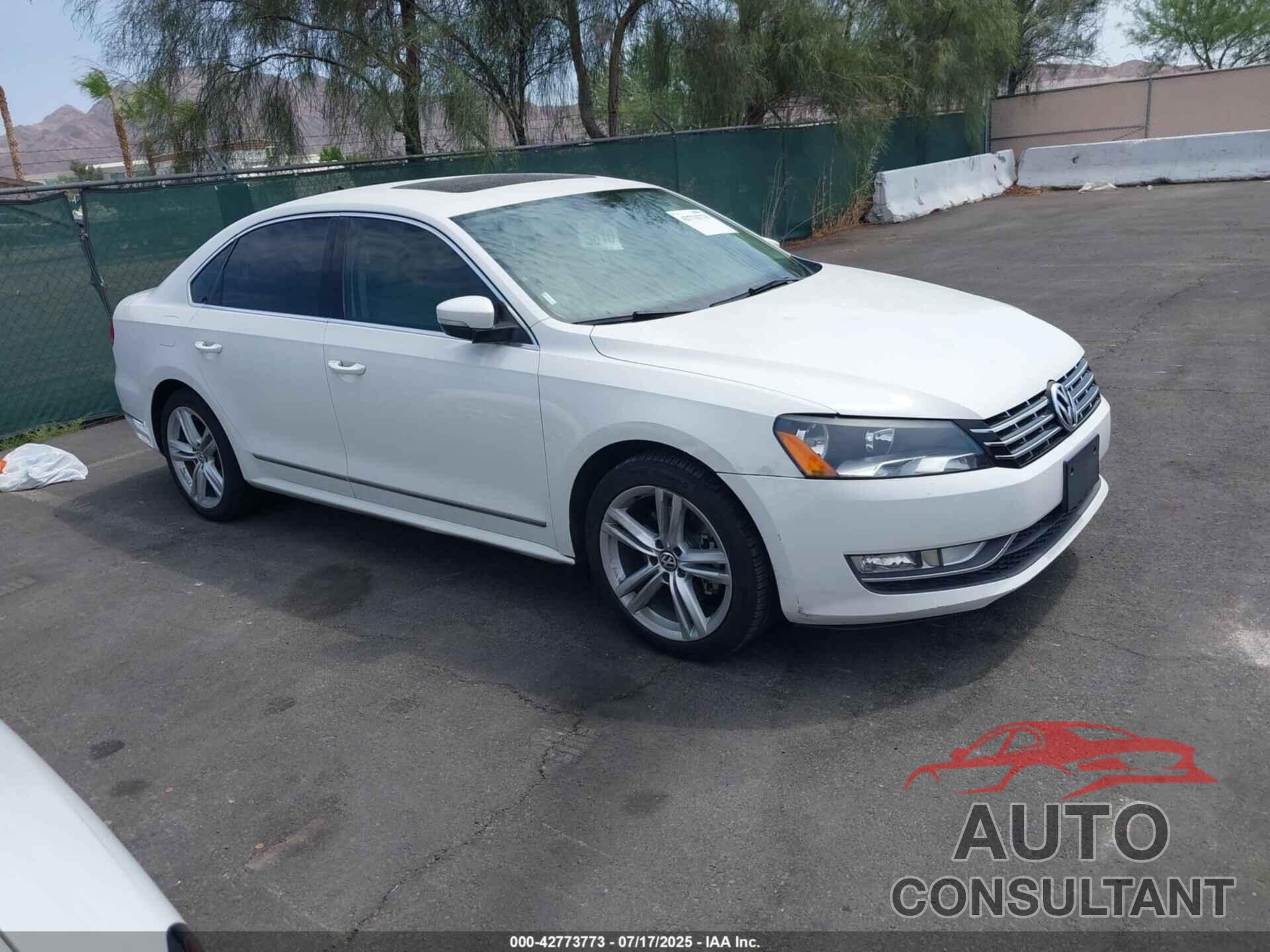 VOLKSWAGEN PASSAT 2013 - 1VWBN7A3XDC132535