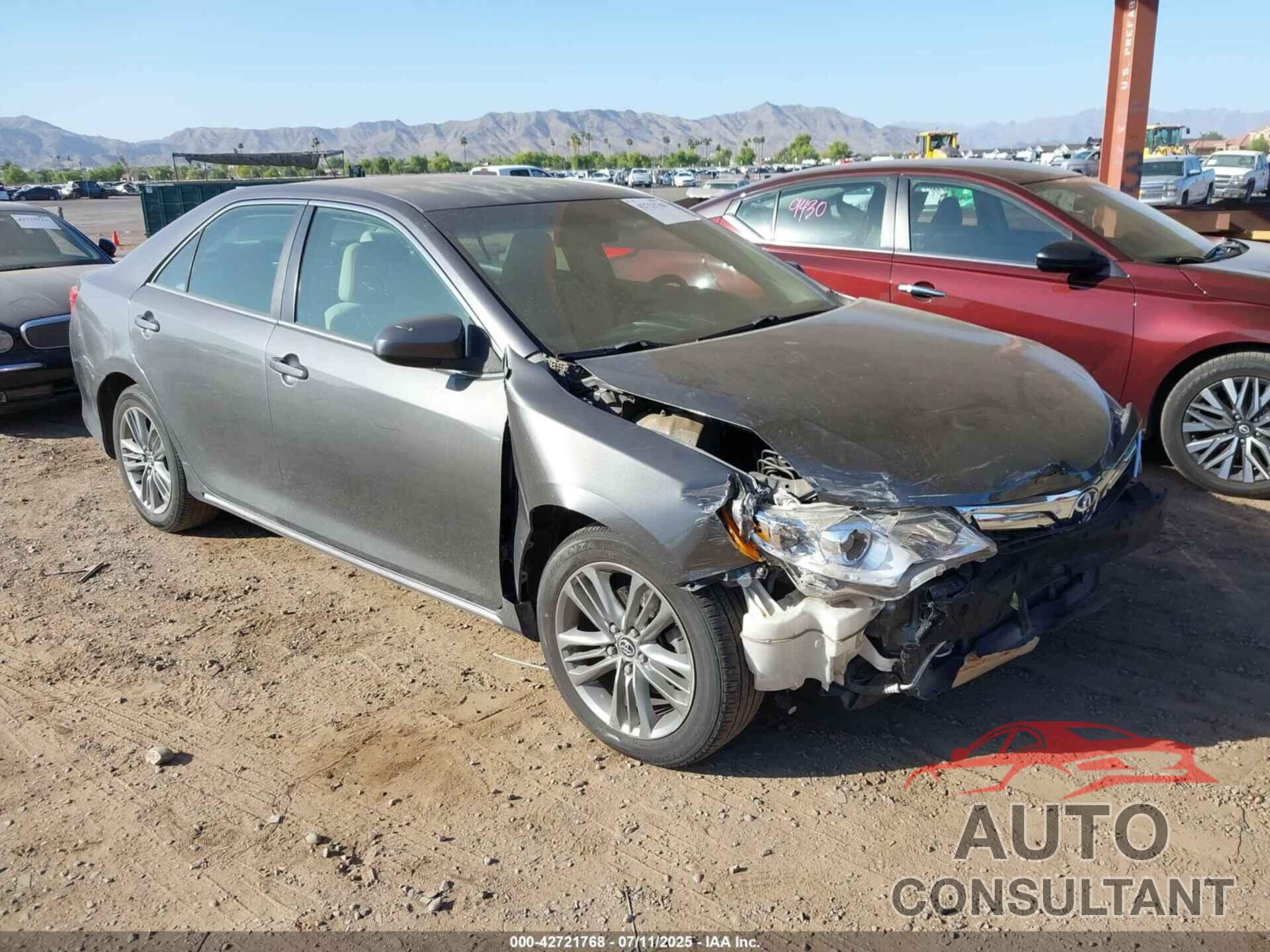 TOYOTA CAMRY 2012 - 4T4BF1FK1CR253039