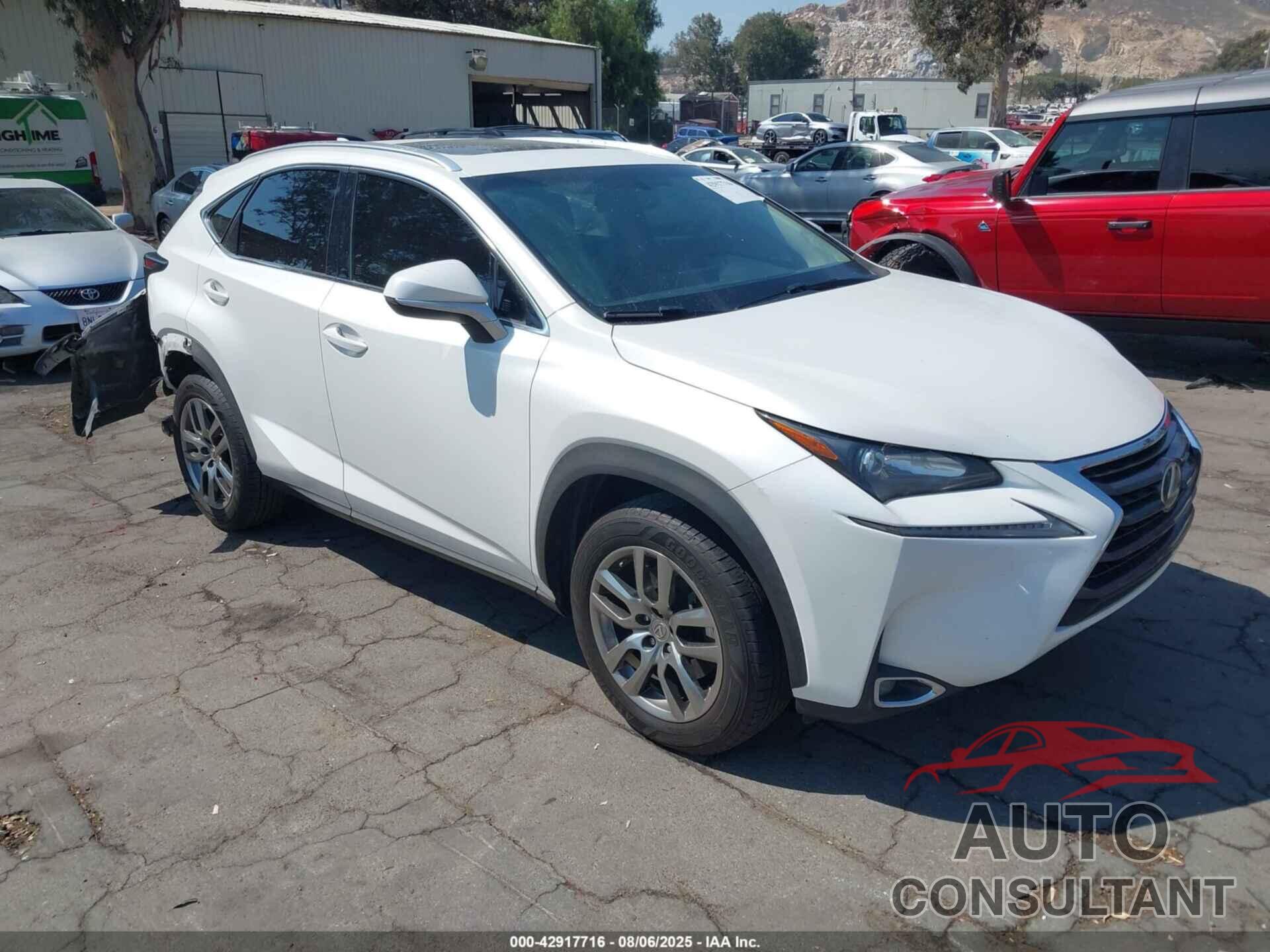LEXUS NX 200T 2016 - JTJYARBZ6G2048405