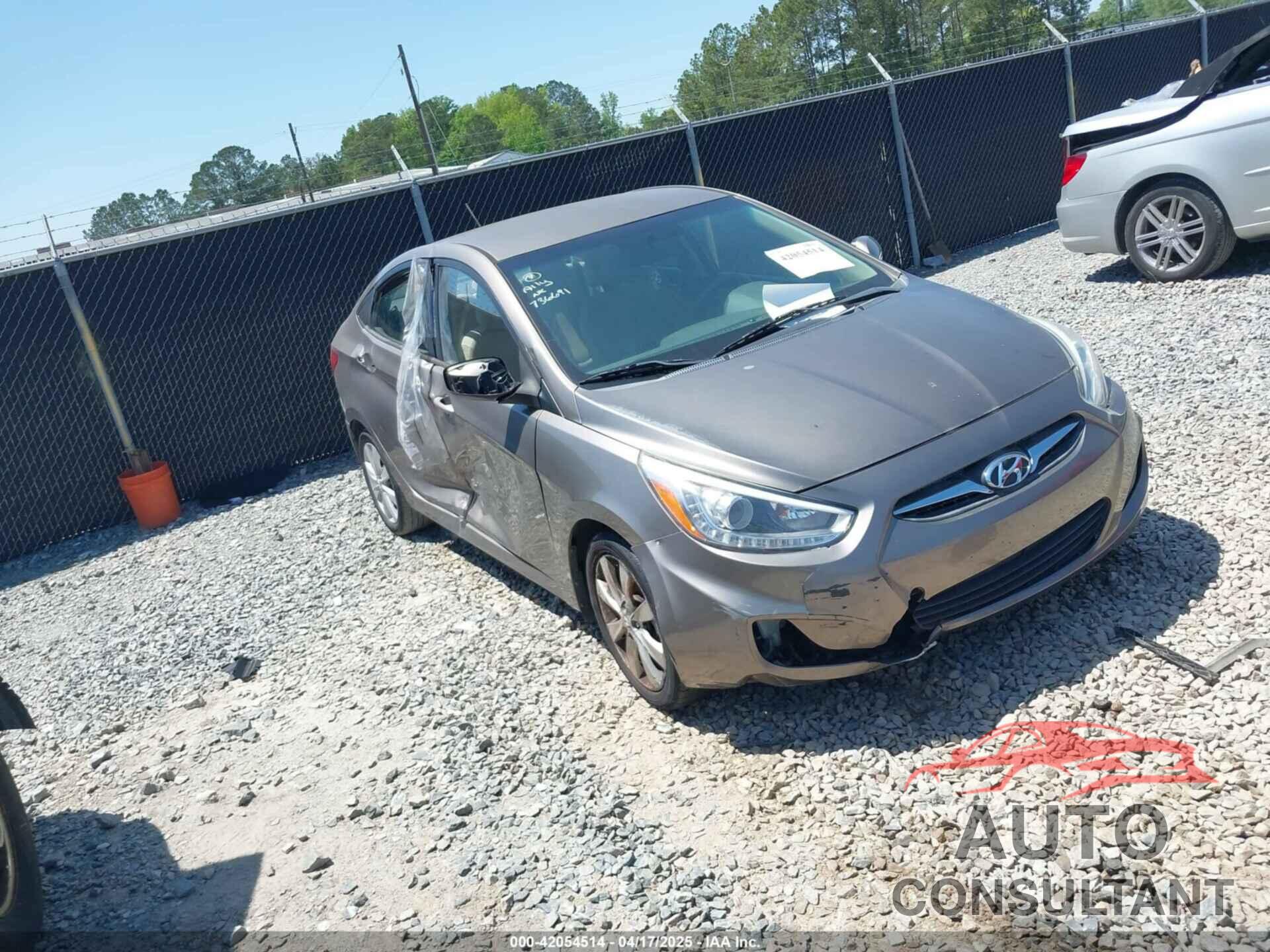 HYUNDAI ACCENT 2014 - KMHCU4AE7EU736691