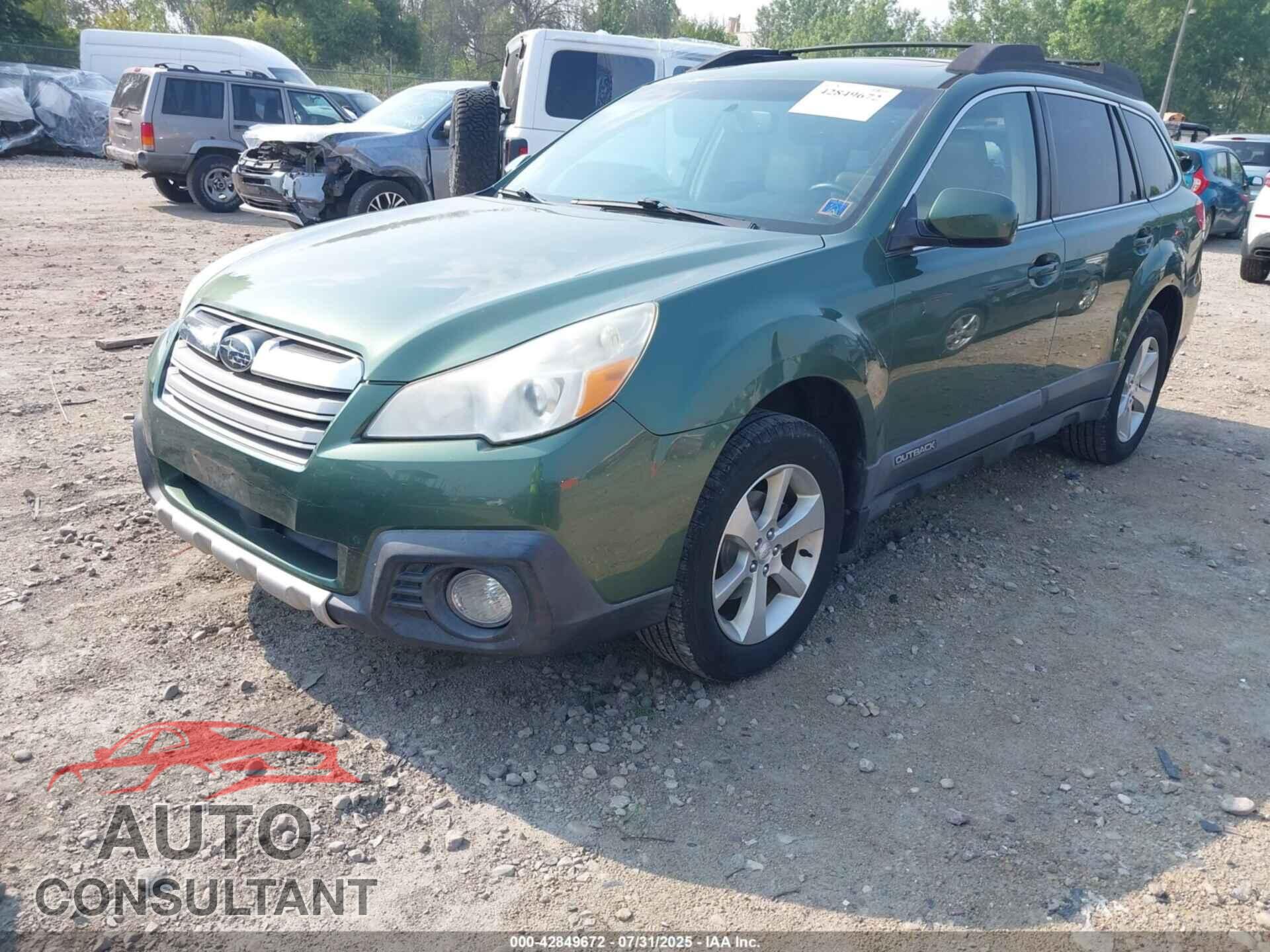 SUBARU OUTBACK 2013 - 4S4BRBLC8D3204478