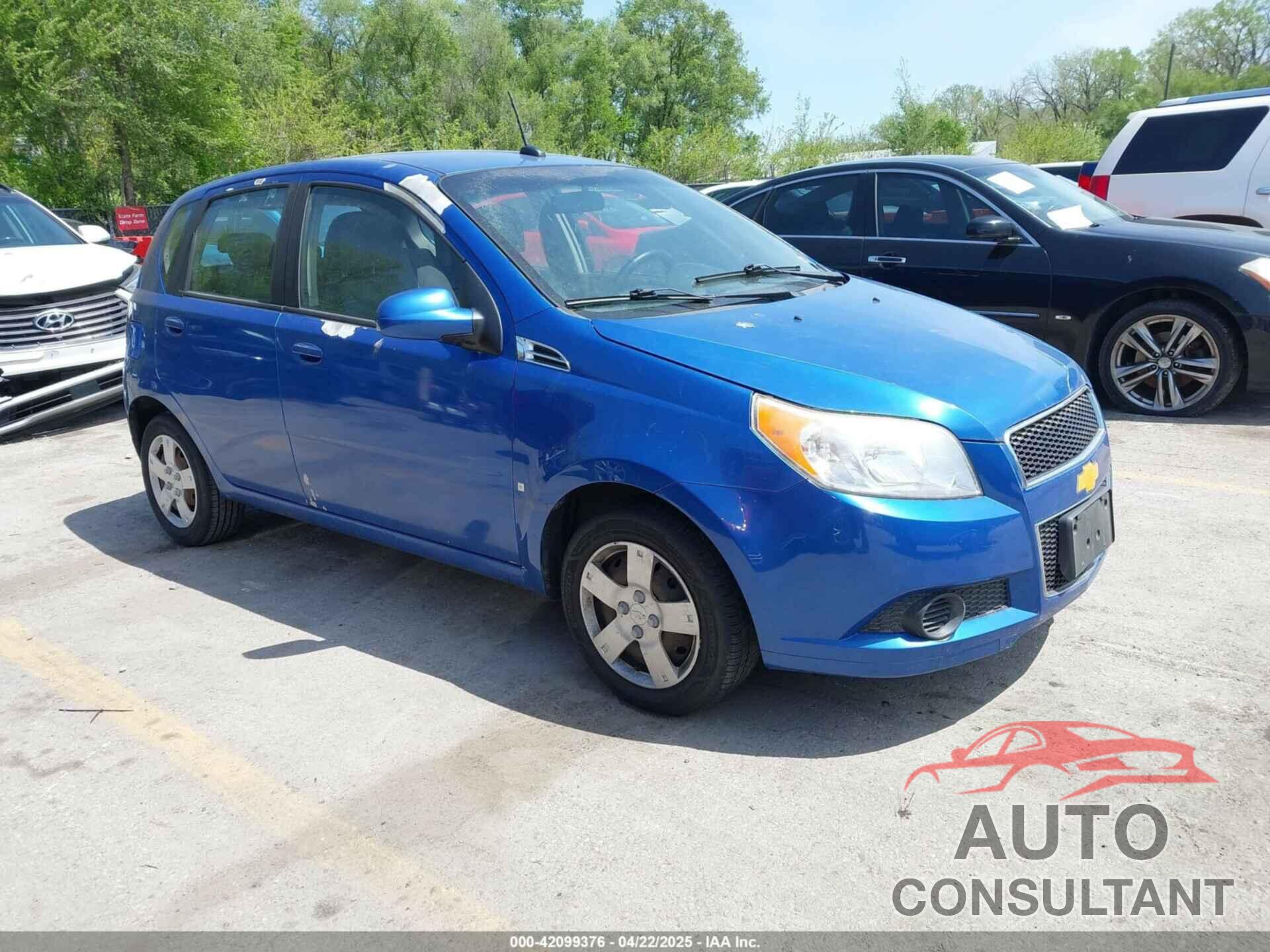 CHEVROLET AVEO 2009 - KL1TD66E09B623036