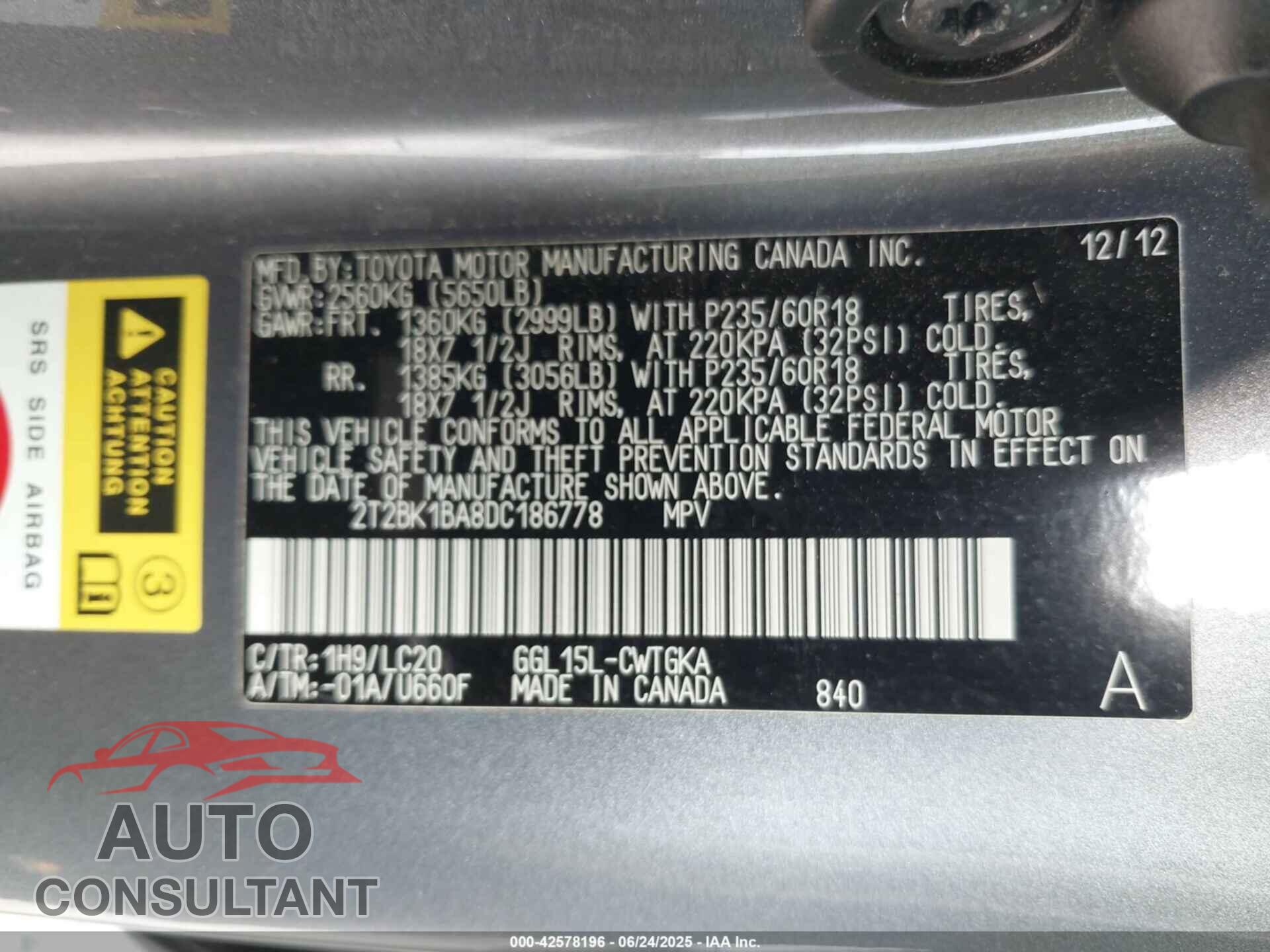 LEXUS RX 2013 - 02T2BK1BA8DC18677
