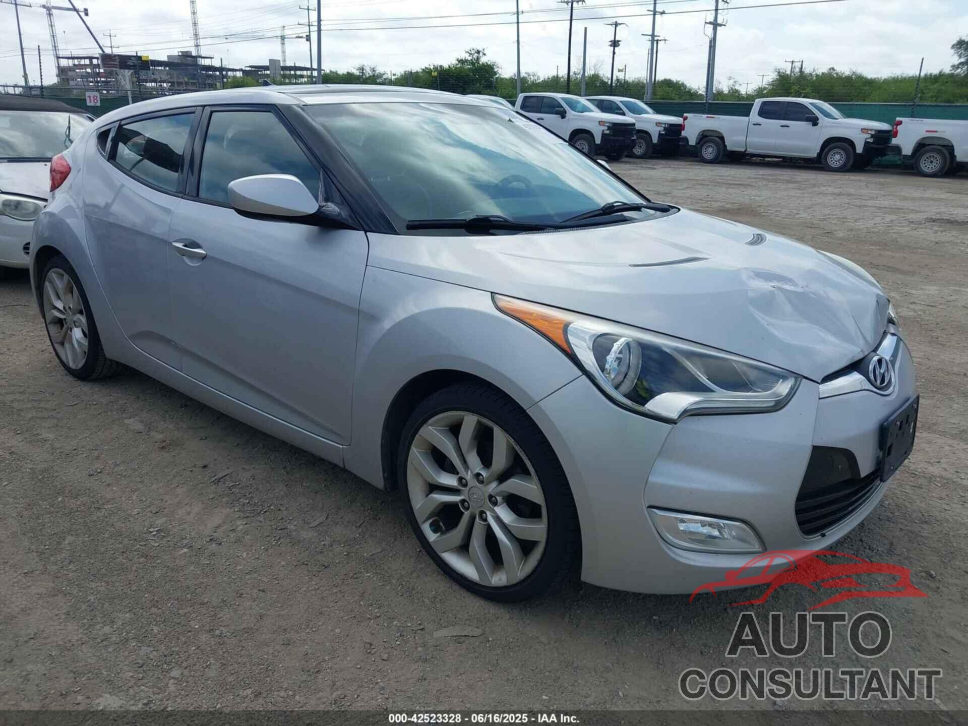 HYUNDAI VELOSTER 2012 - KMHTC6AD8CU022989
