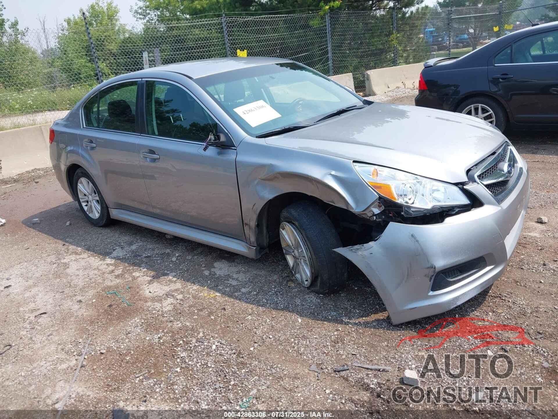 SUBARU LEGACY 2011 - 4S3BMCC60B3254923