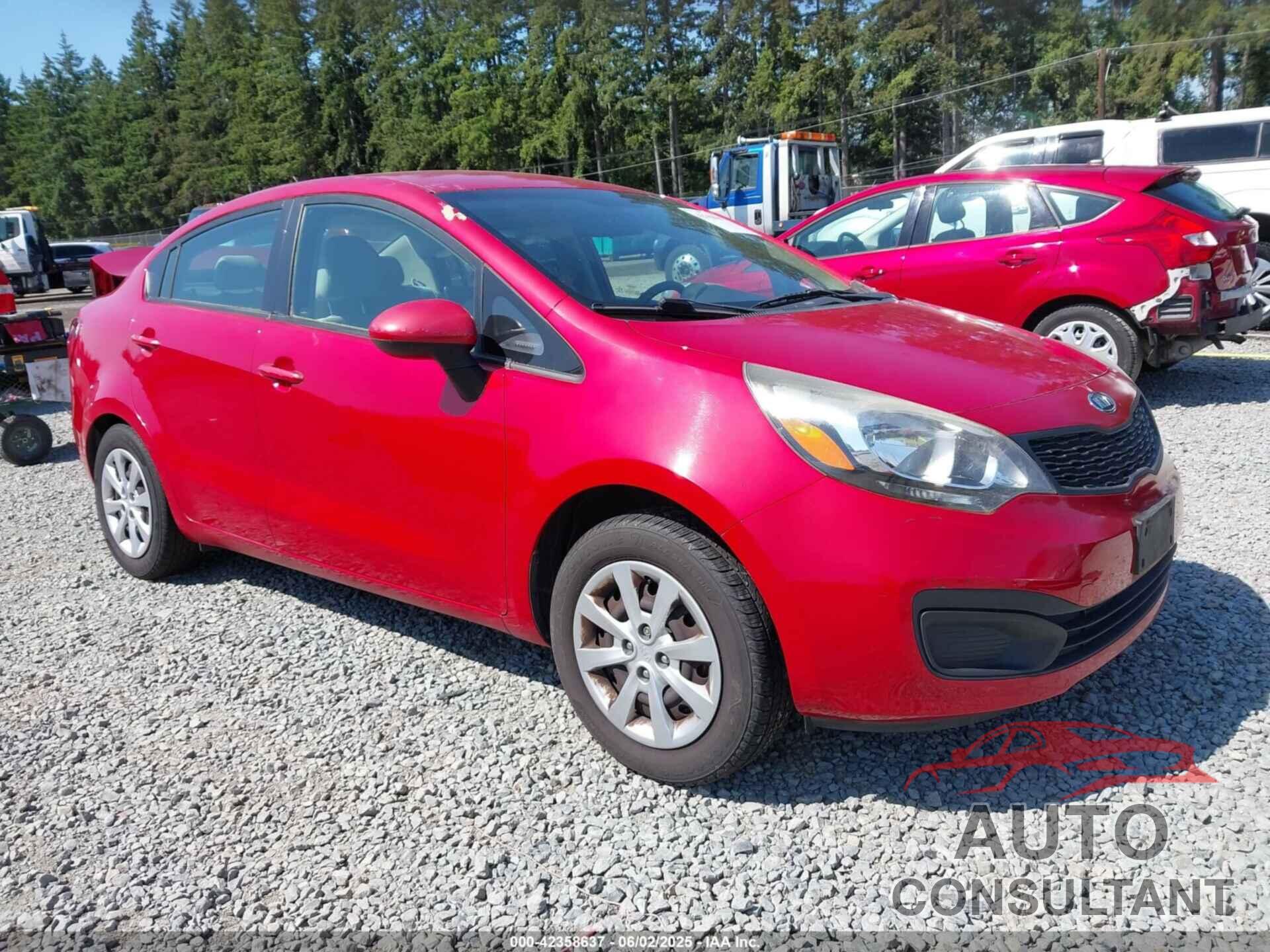 KIA RIO 2012 - KNADM4A3XC6044656