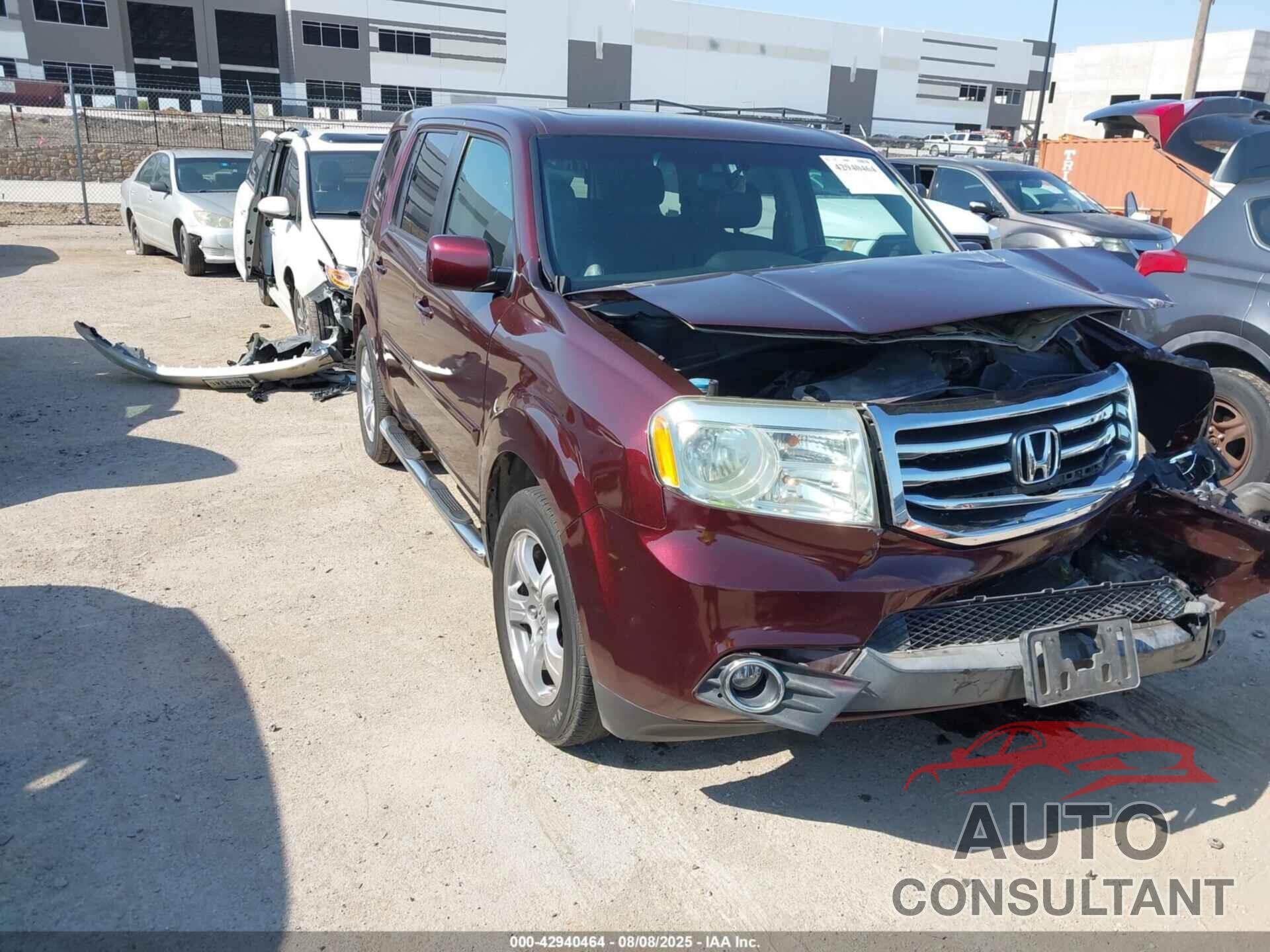 HONDA PILOT 2013 - 5FNYF4H57DB083331