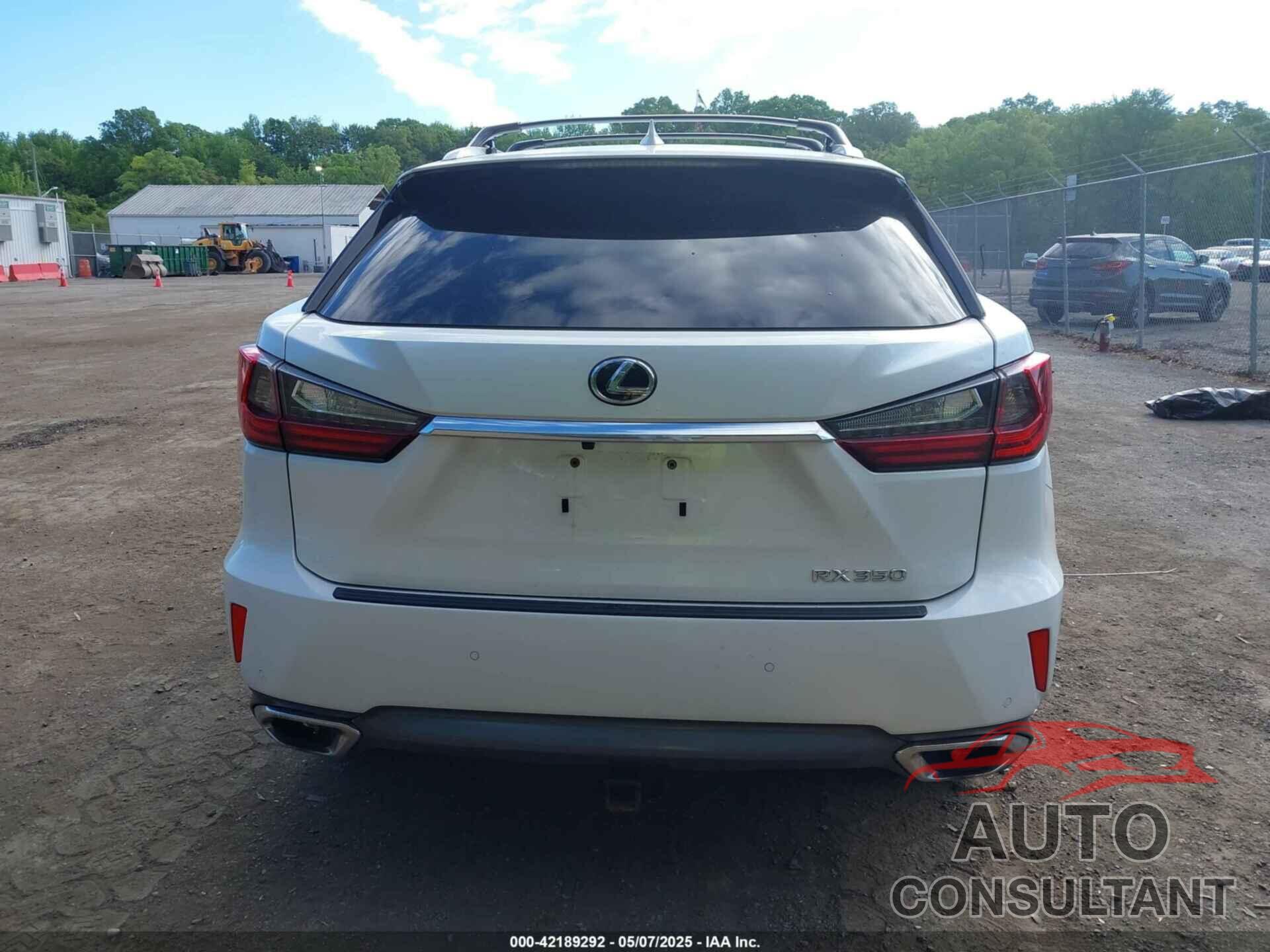 LEXUS RX 350 2017 - JTJBZMCA6H2027873