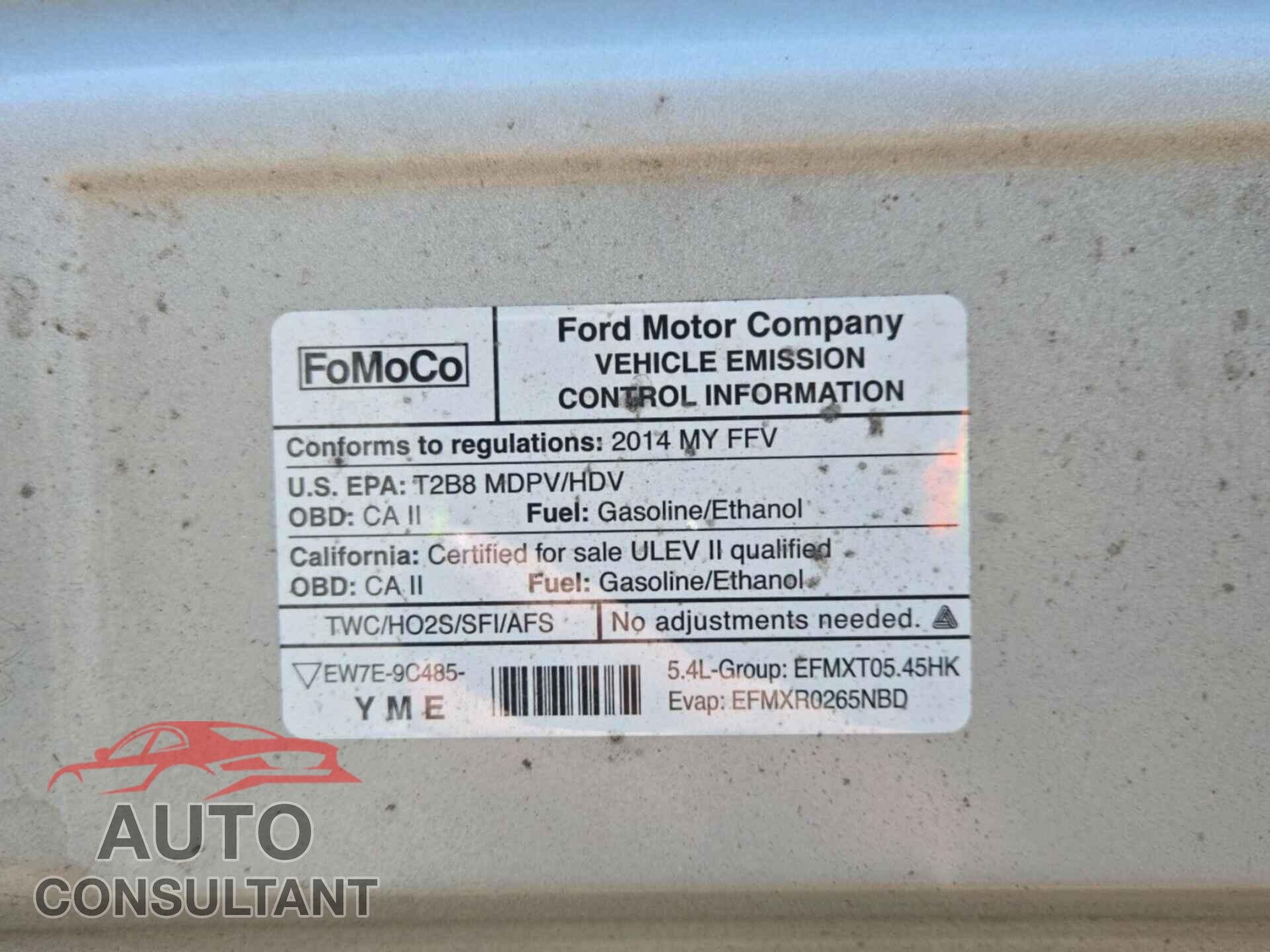 FORD ECONOLINE 2014 - 1FTNE2EL7EDB13739