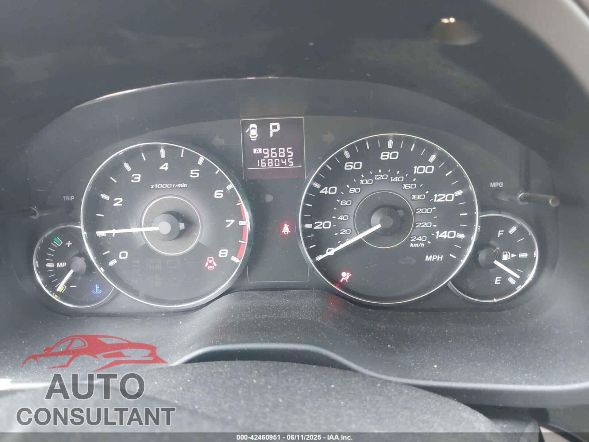 SUBARU OUTBACK 2011 - 4S4BRBCC1B3368152
