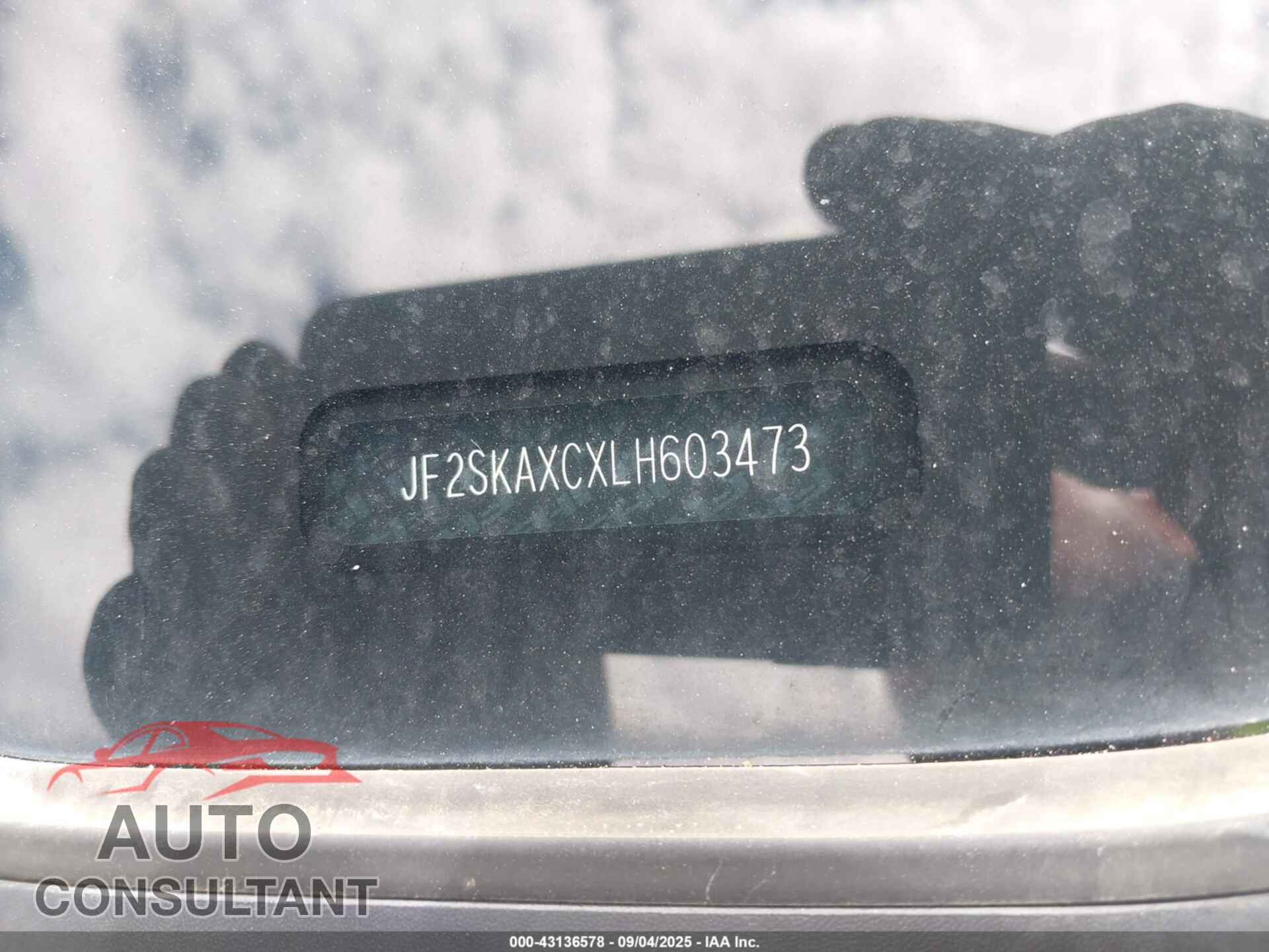SUBARU FORESTER 2020 - JF2SKAXCXLH603473