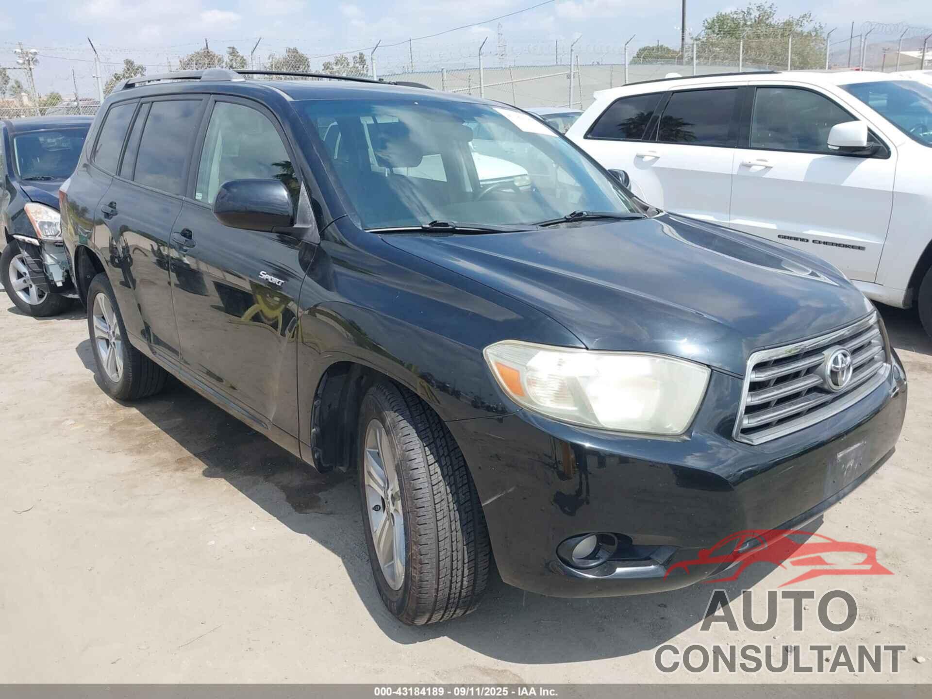 TOYOTA HIGHLANDER 2009 - JTEDS43A192083202
