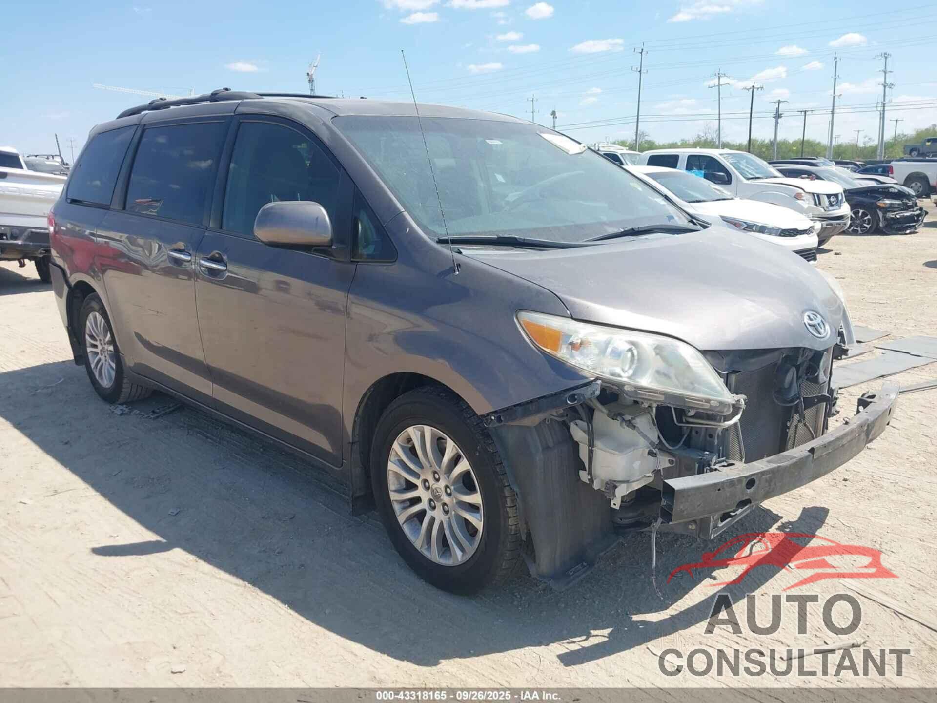 TOYOTA SIENNA 2012 - 5TDYK3DC5CS277148