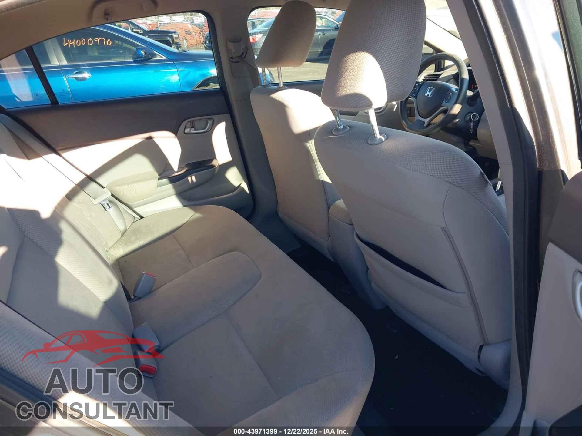 HONDA CIVIC 2012 - 19XFB2F54CE346499