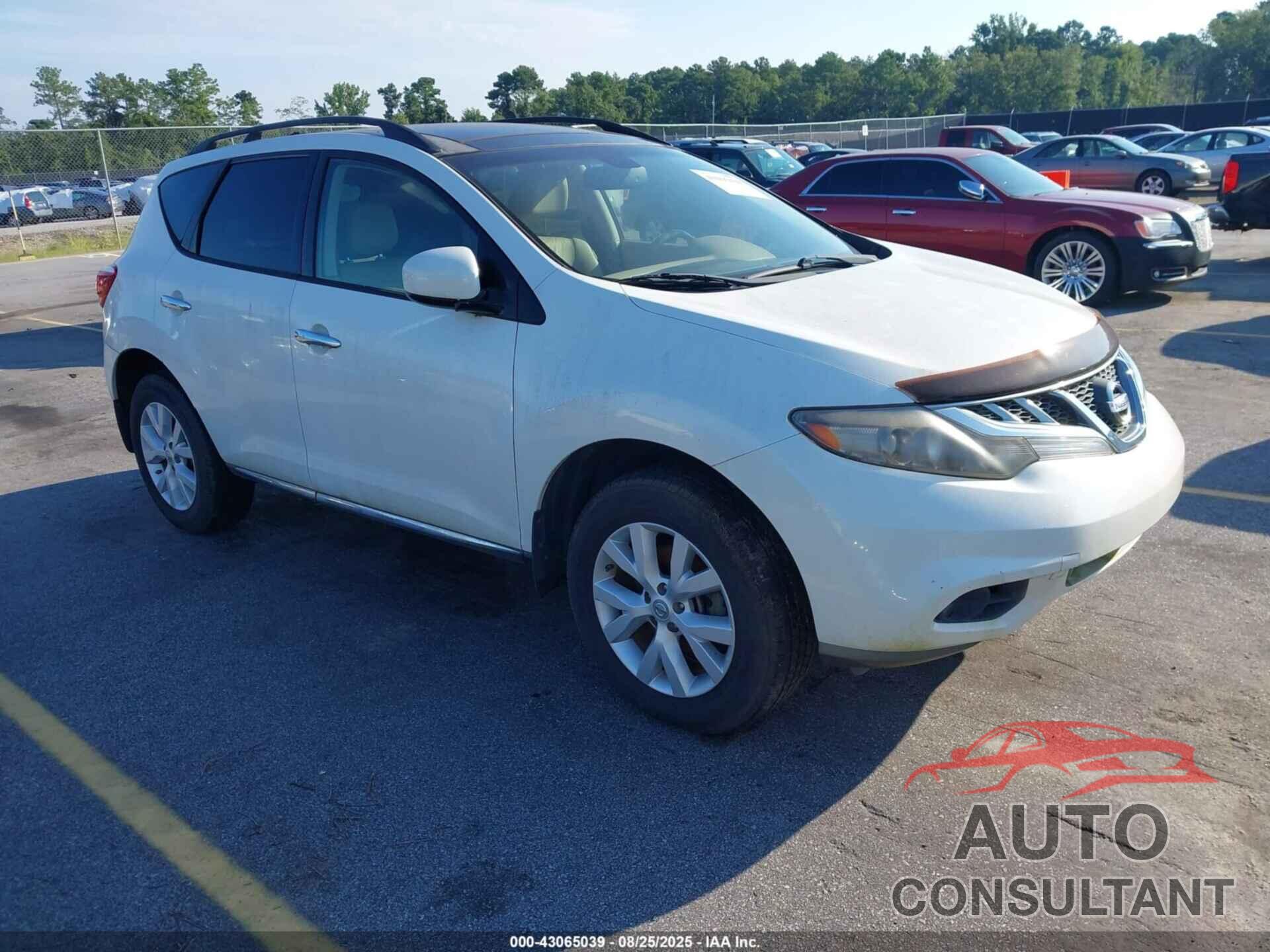 NISSAN MURANO 2012 - JN8AZ1MU0CW108573