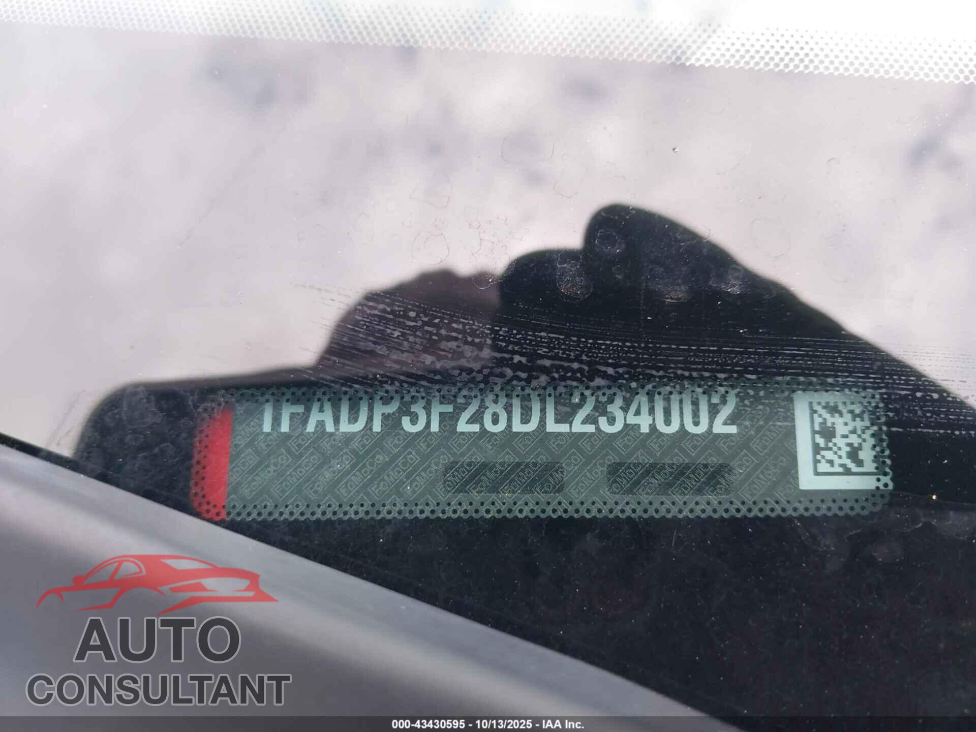 FORD FOCUS 2013 - 1FADP3F28DL234002
