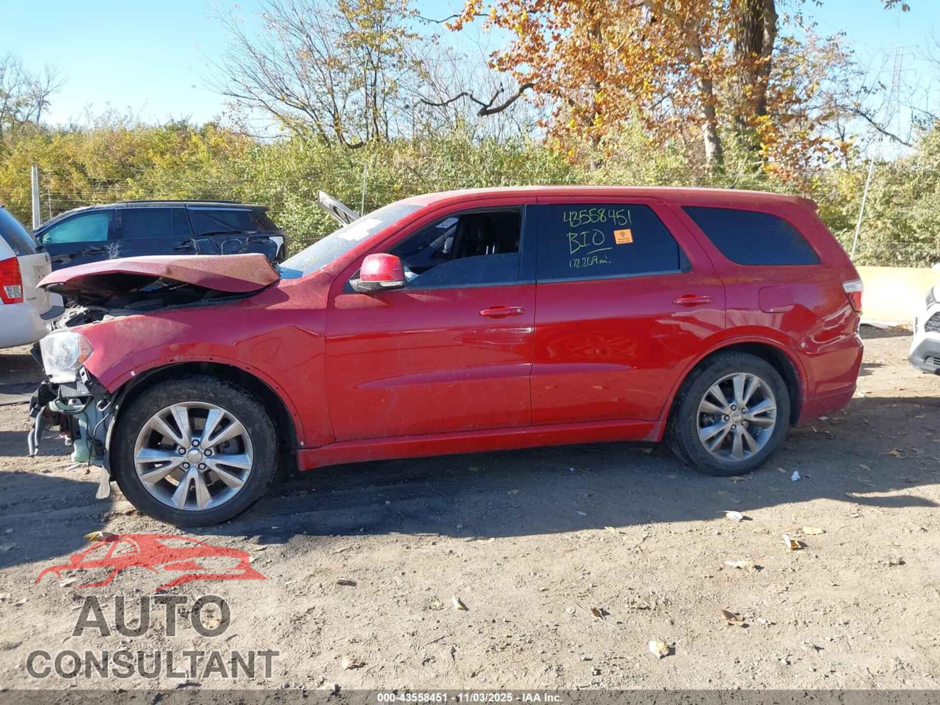 DODGE DURANGO 2012 - 1C4SDJCT5CC181558