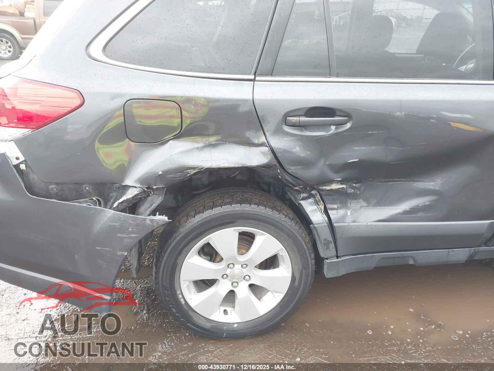 SUBARU OUTBACK 2011 - 4S4BRBCC1B3416958