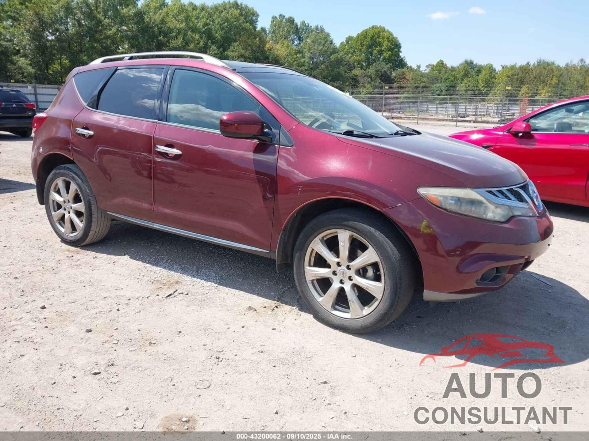 NISSAN MURANO 2012 - JN8AZ1MWXCW206740
