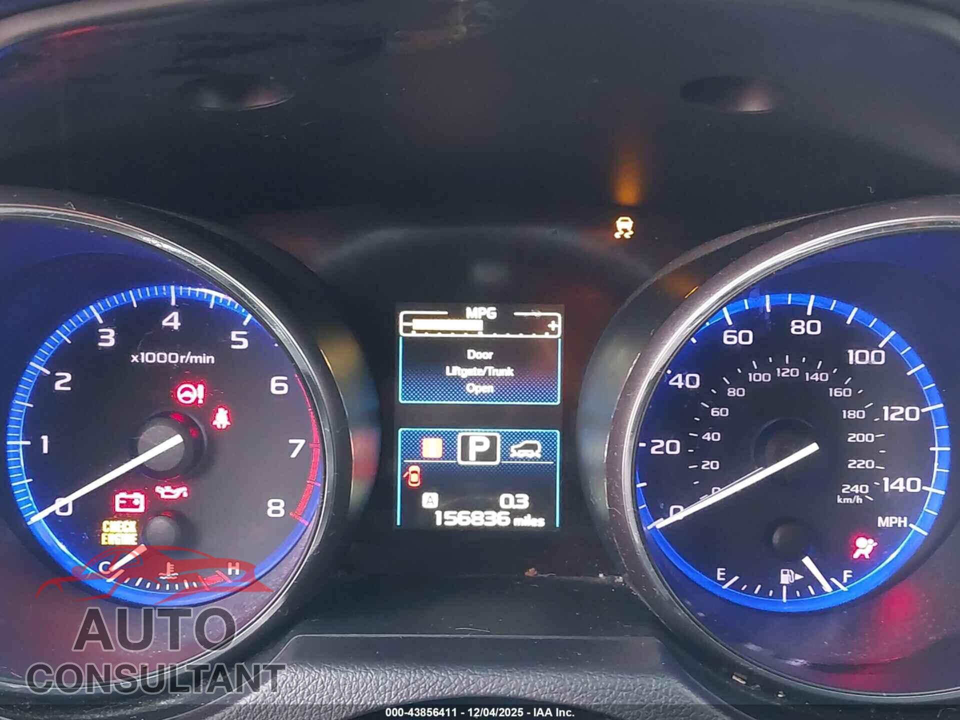 SUBARU OUTBACK 2015 - 4S4BSAJC8F3246878