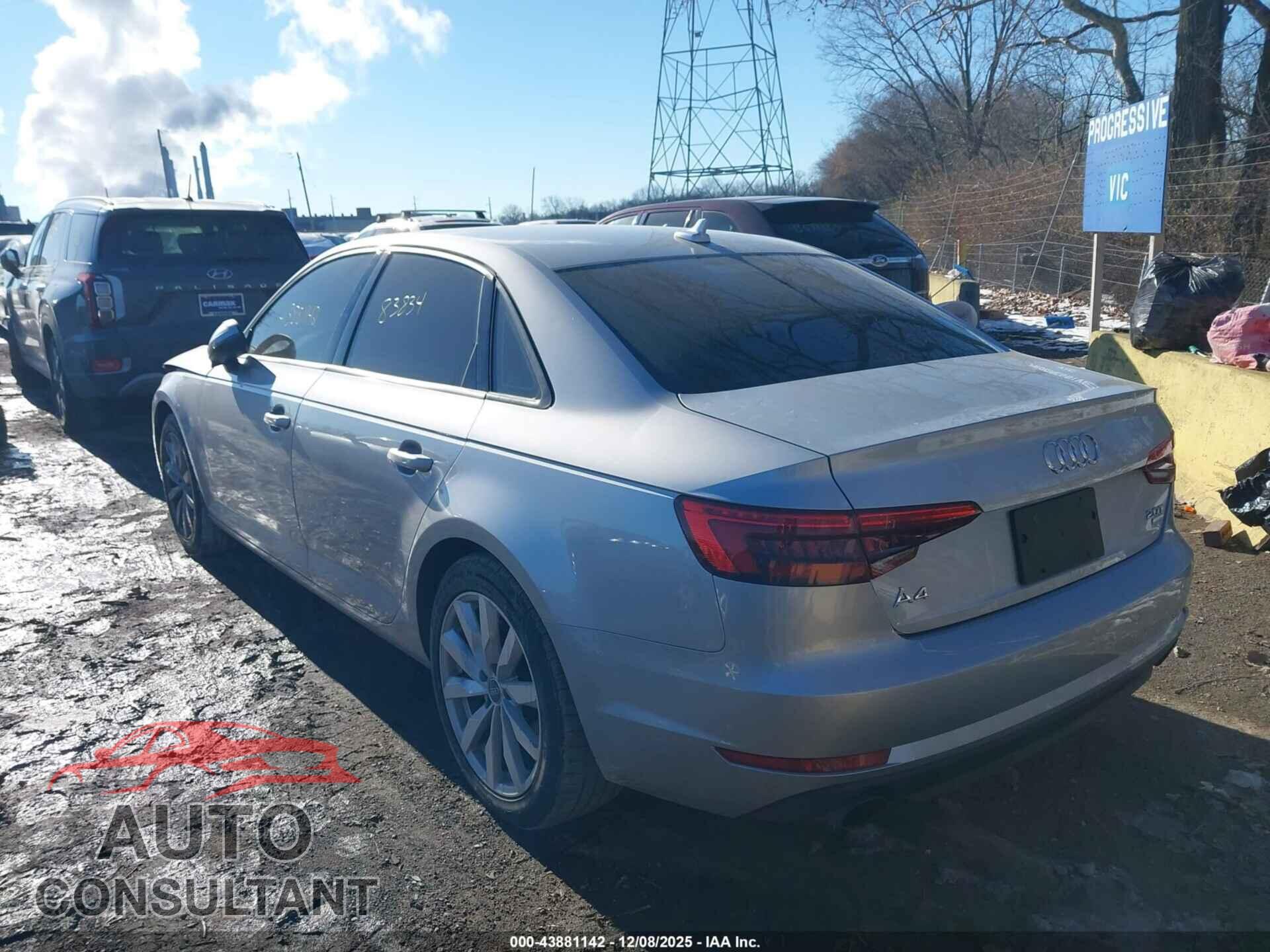 AUDI A4 2017 - WAUGMAF43HA149802