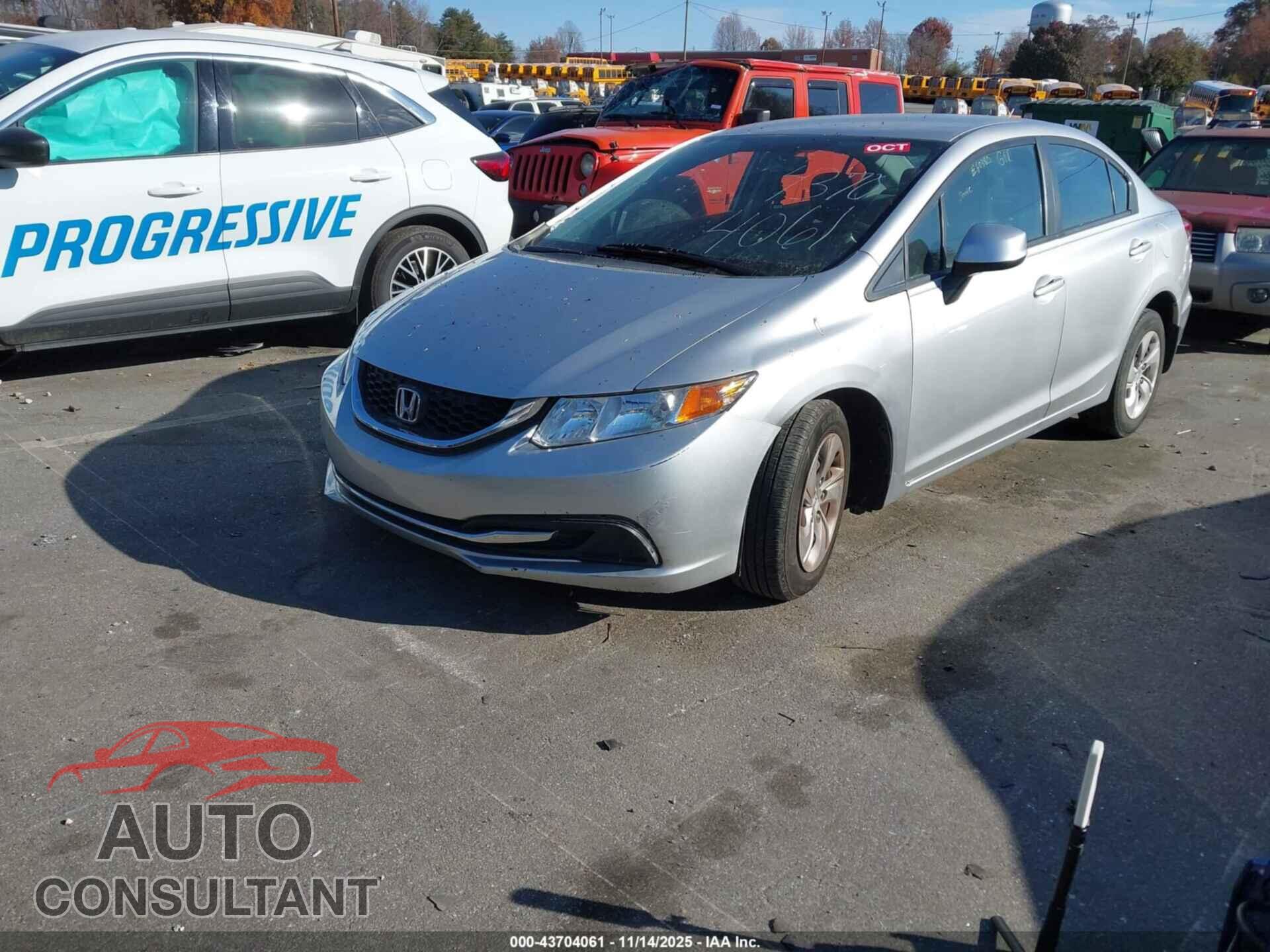 HONDA CIVIC 2013 - 19XFB2F57DE079666