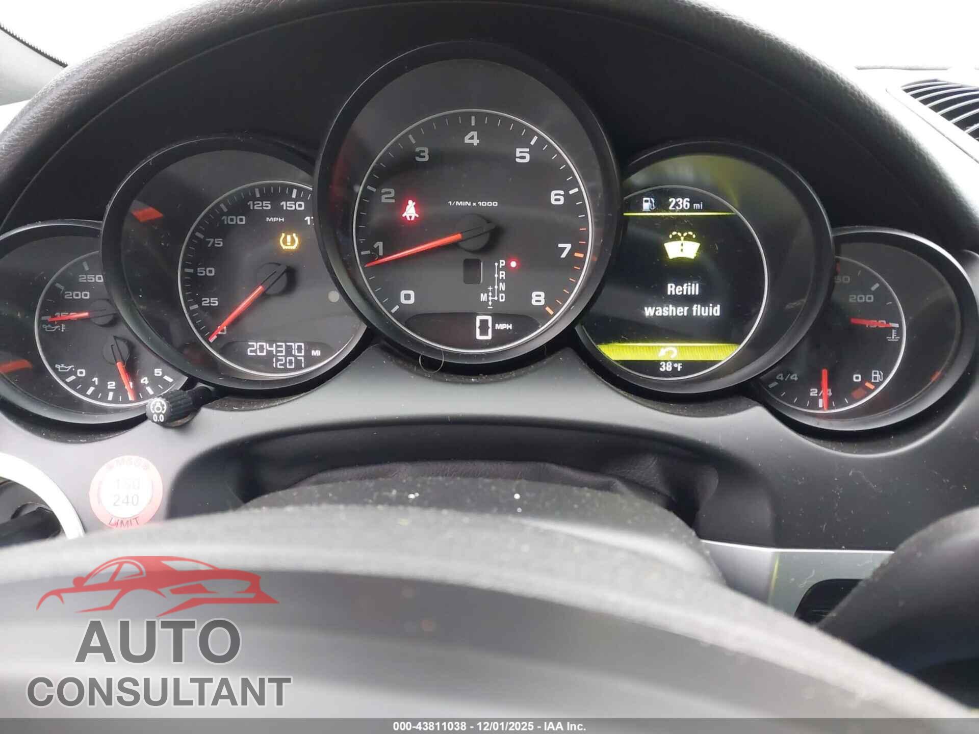 PORSCHE CAYENNE 2012 - WP1AA2A21CLA02886