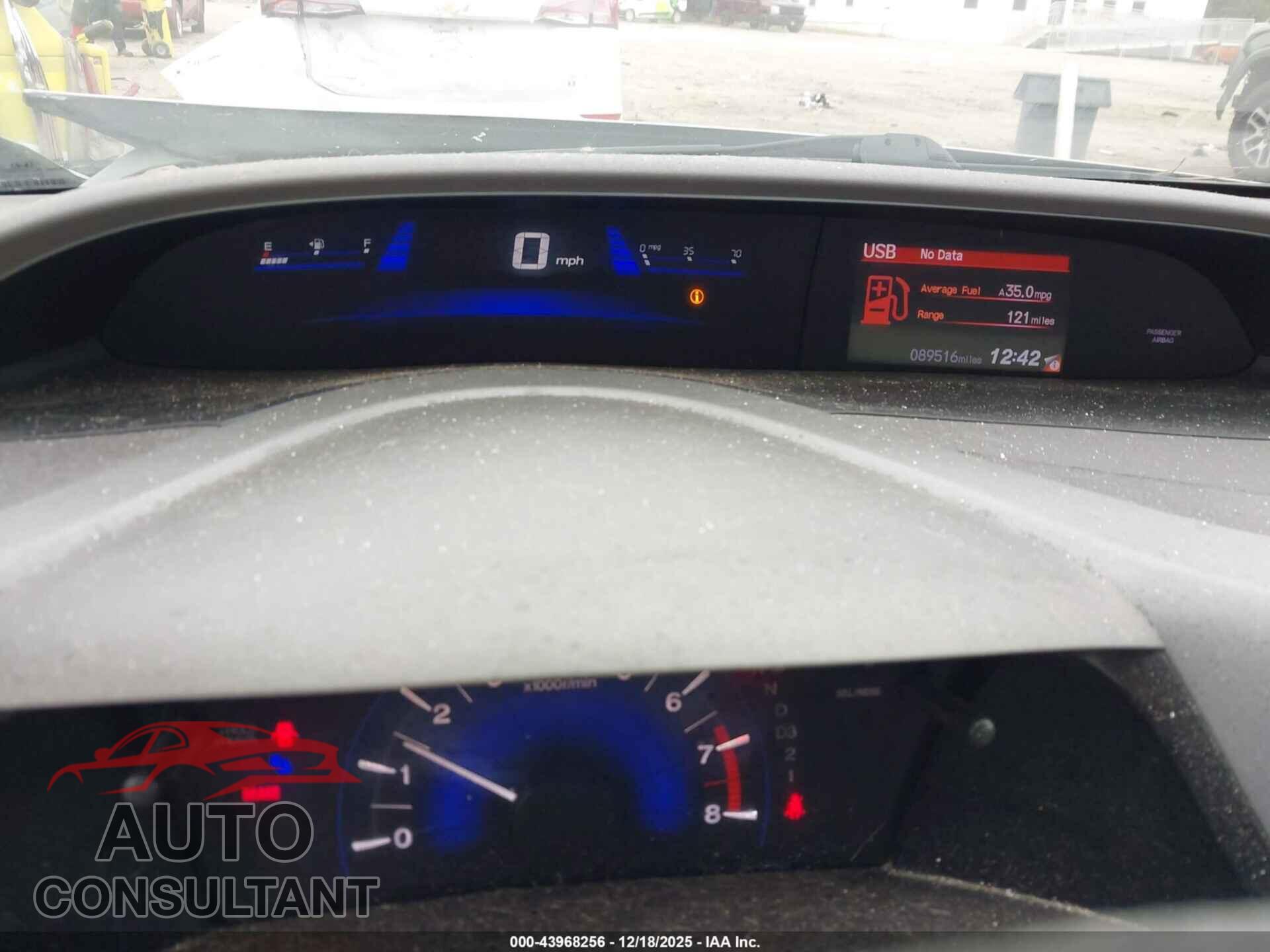 HONDA CIVIC 2012 - 2HGFB2F56CH331783