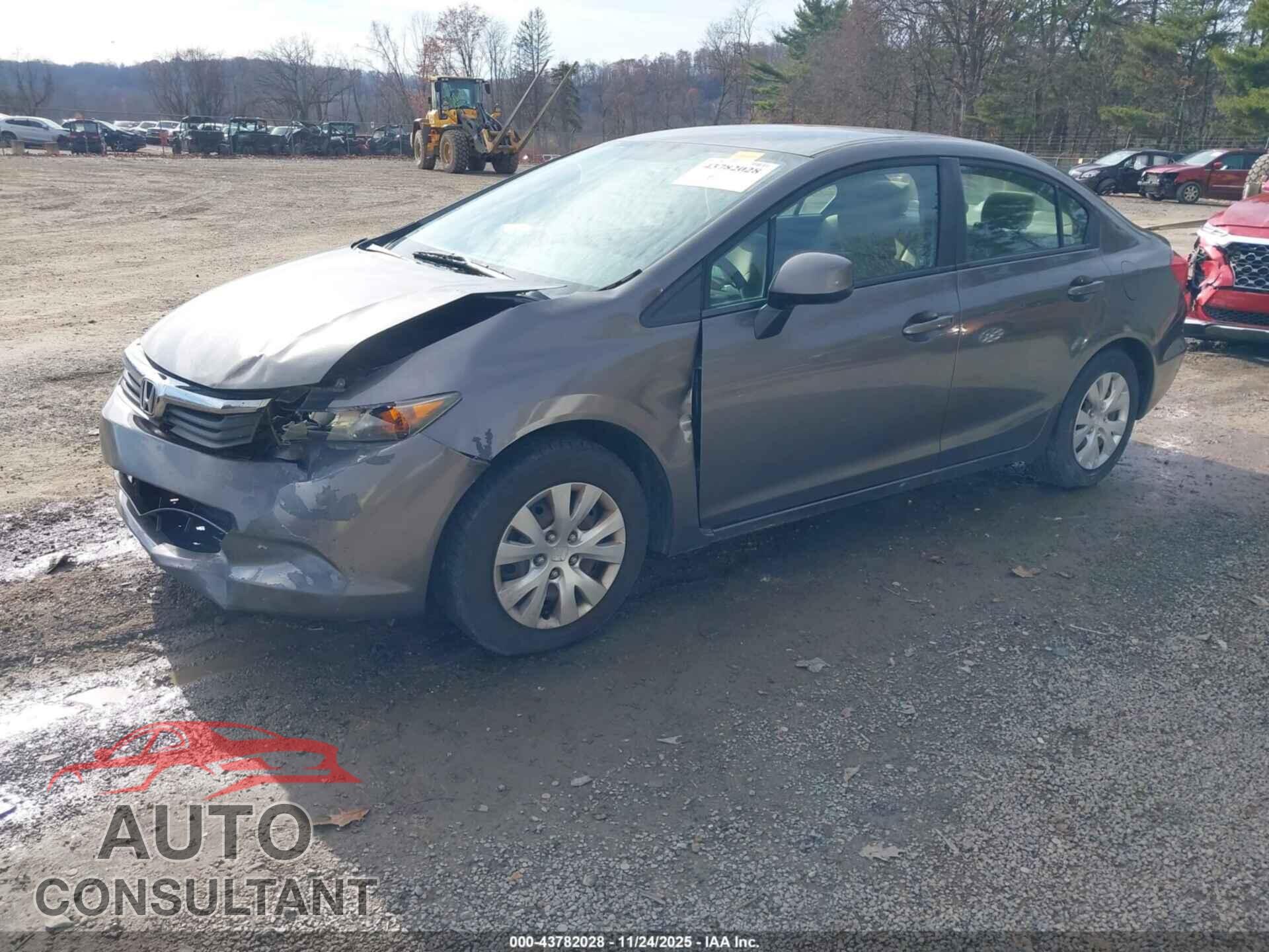 HONDA CIVIC 2012 - 19XFB2F52CE086877
