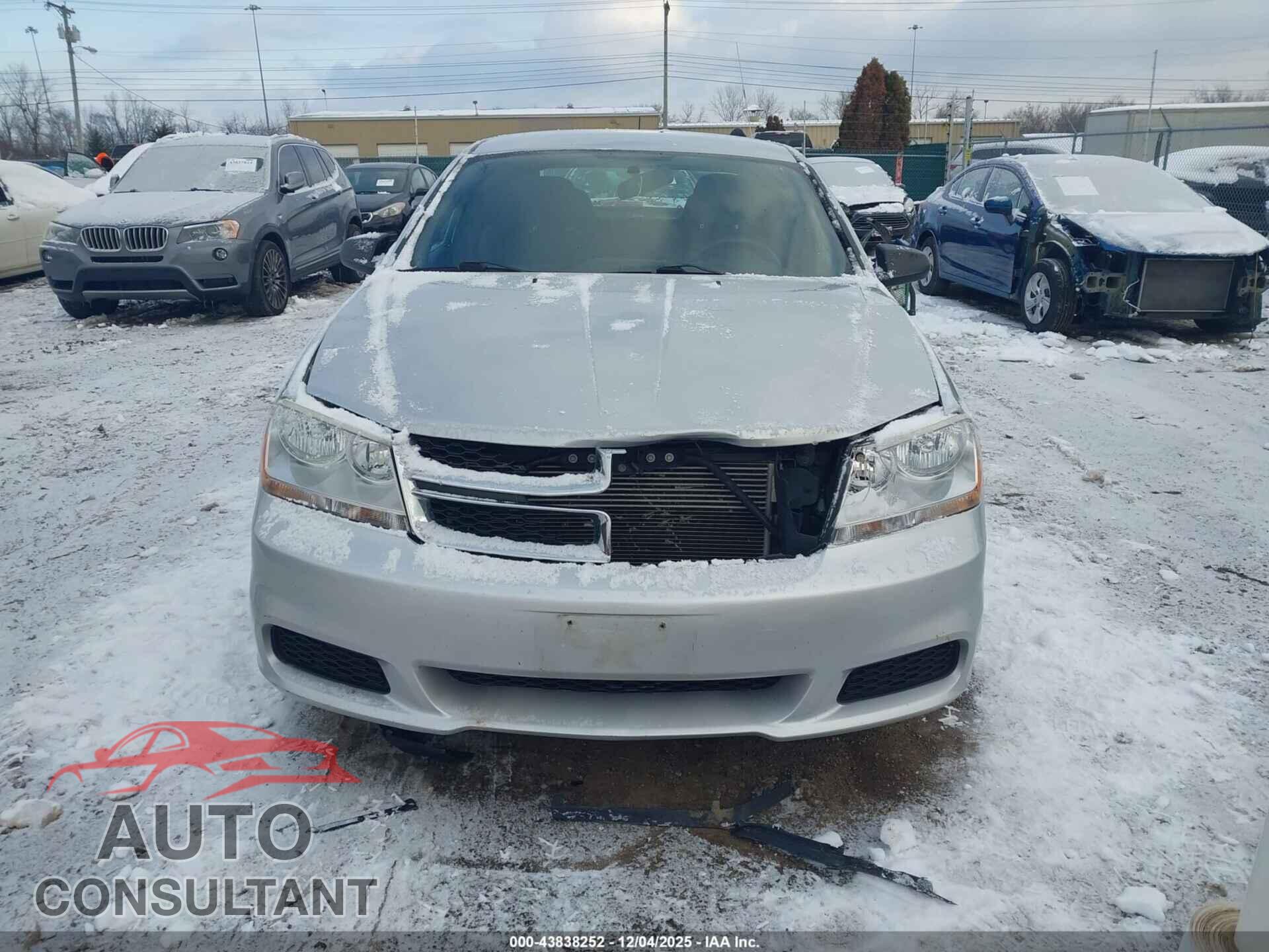 DODGE AVENGER 2012 - 1C3CDZAB2CN150998