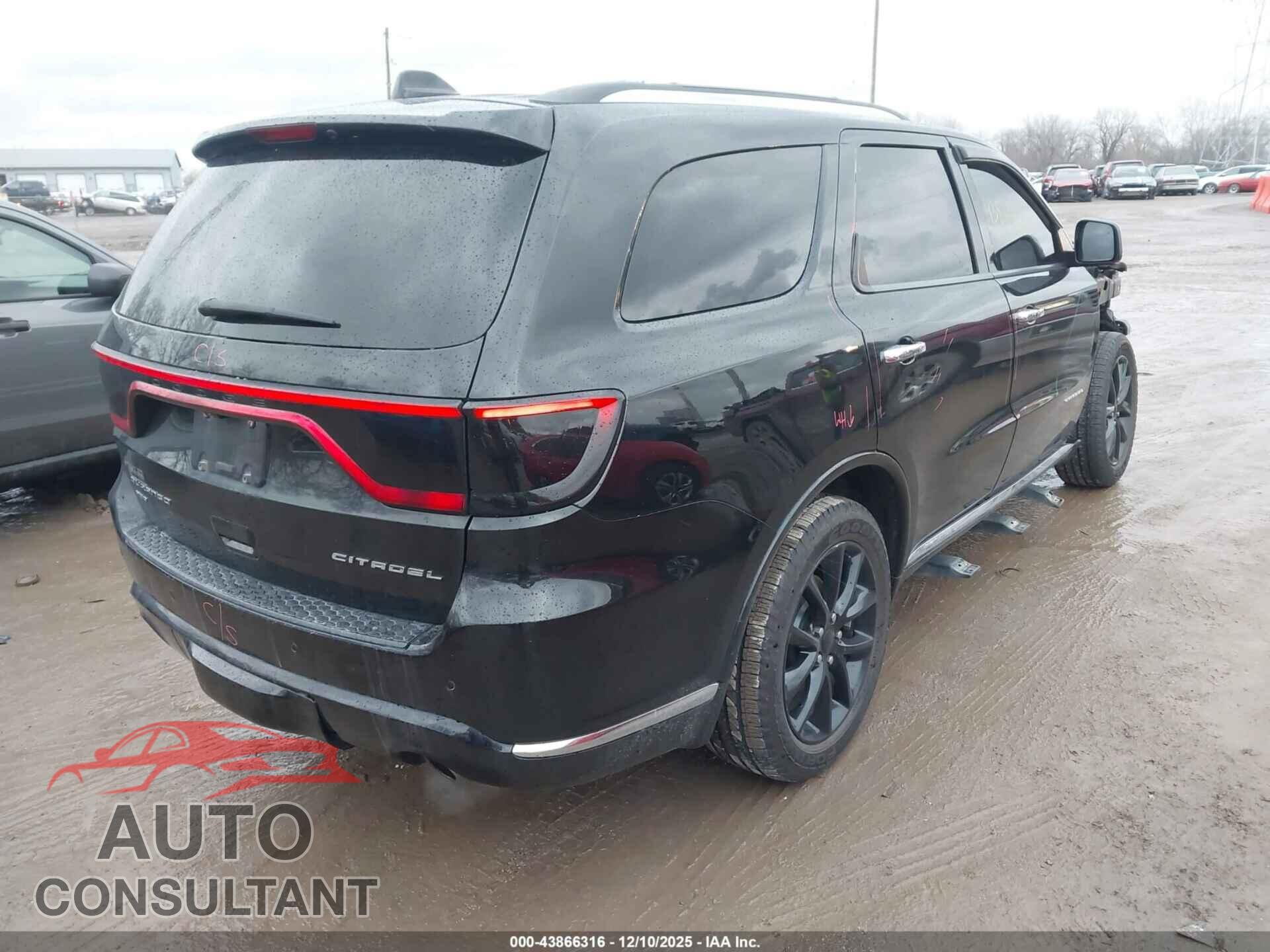 DODGE DURANGO 2017 - 1C4RDJEG6HC789255