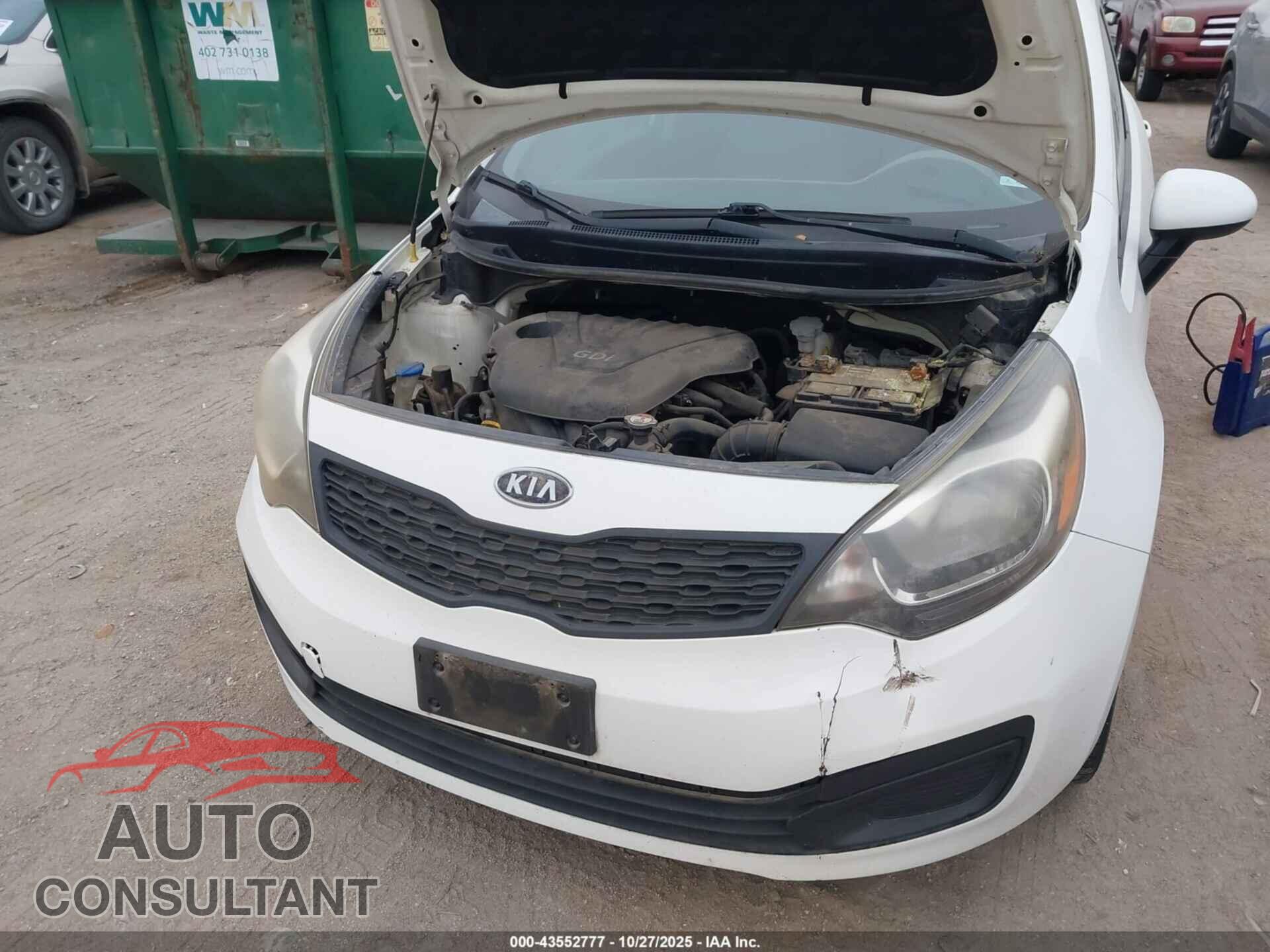 KIA RIO 2013 - KNADM4A37D6127074
