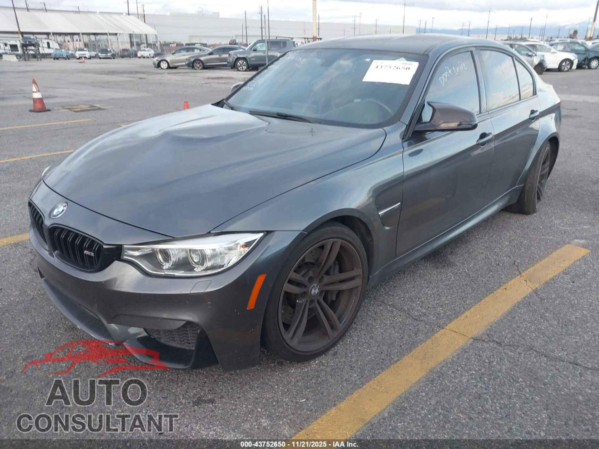 BMW M3 2017 - WBS8M9C33H5G85350