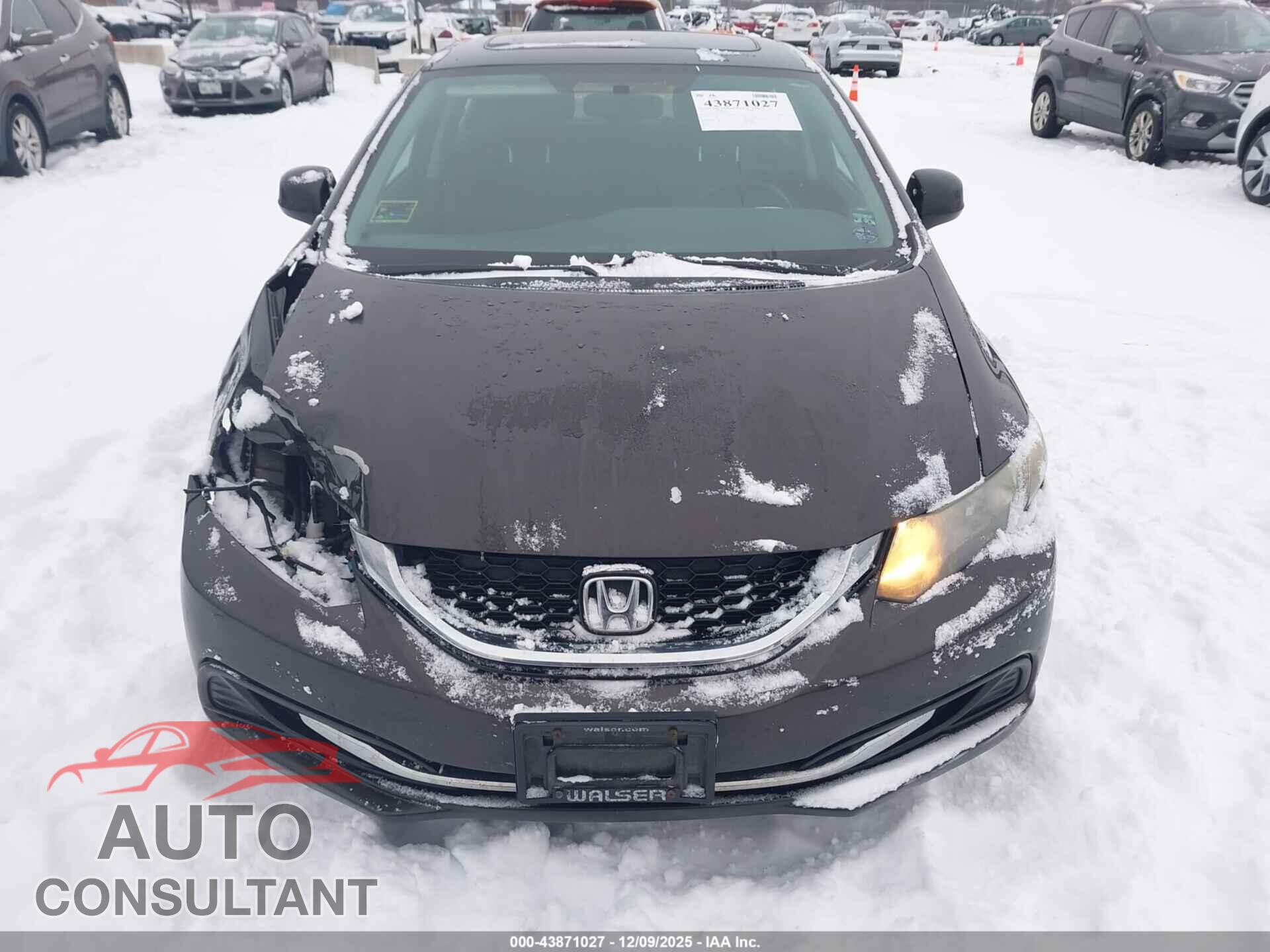 HONDA CIVIC 2013 - 2HGFB2F84DH509203