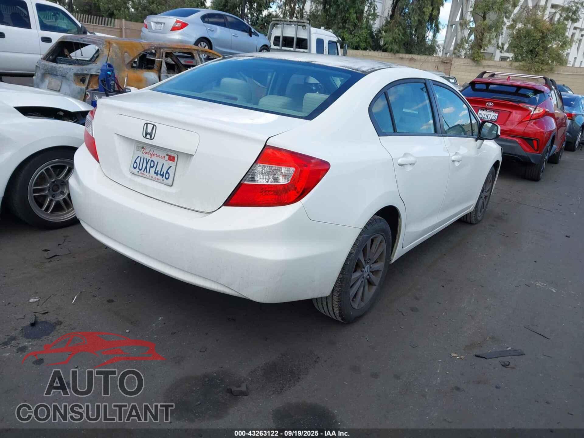 HONDA CIVIC 2012 - 2HGFB2F84CH547237
