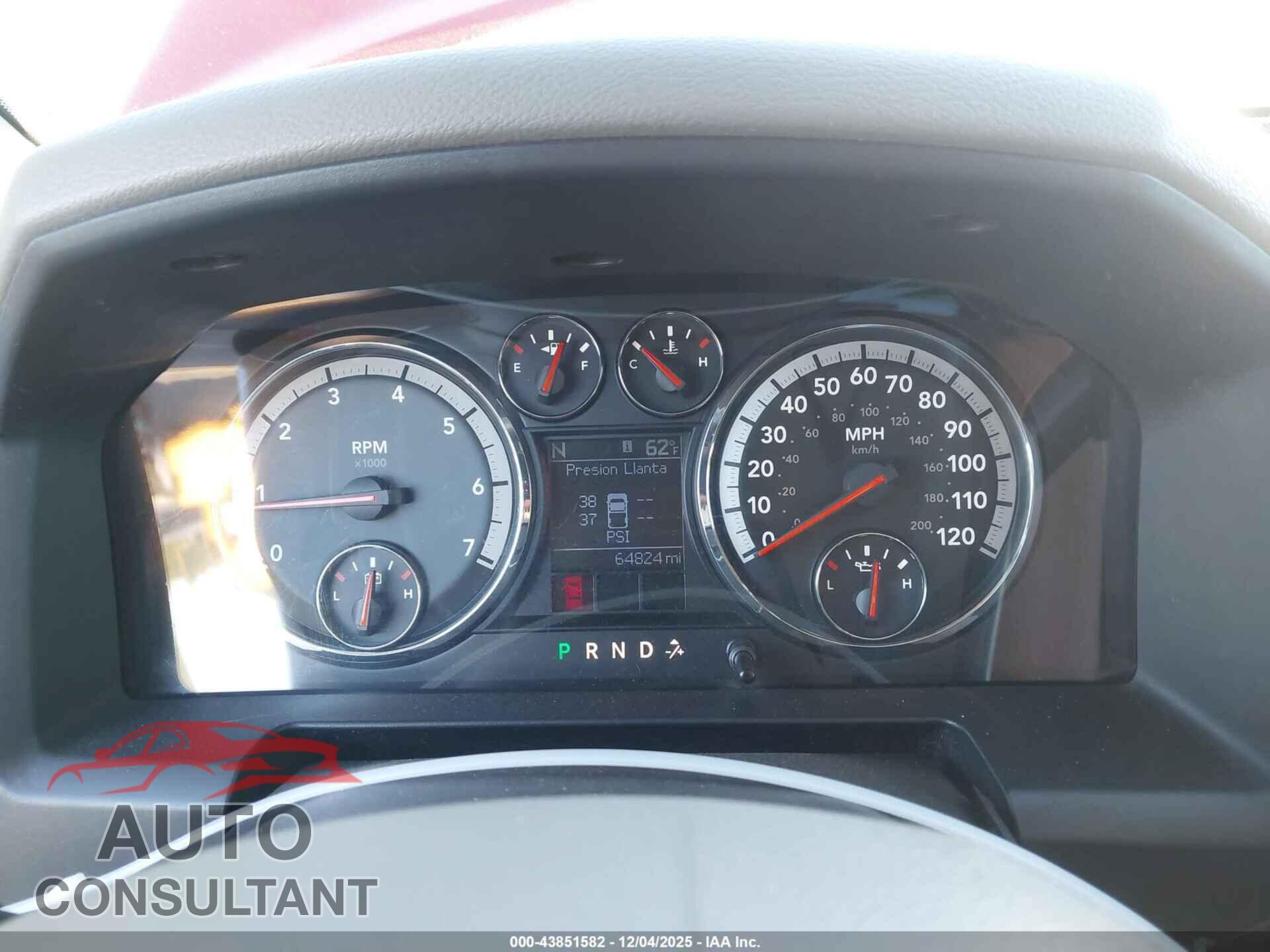 DODGE RAM 1500 2010 - 1D7RB1GP3AS196604