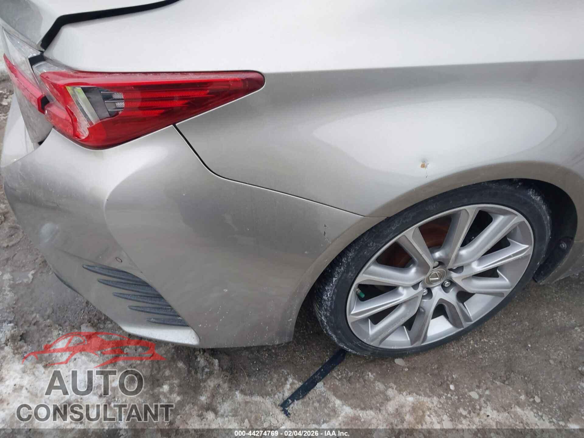 LEXUS RC 200T 2016 - JTHHA5BC9G5000627