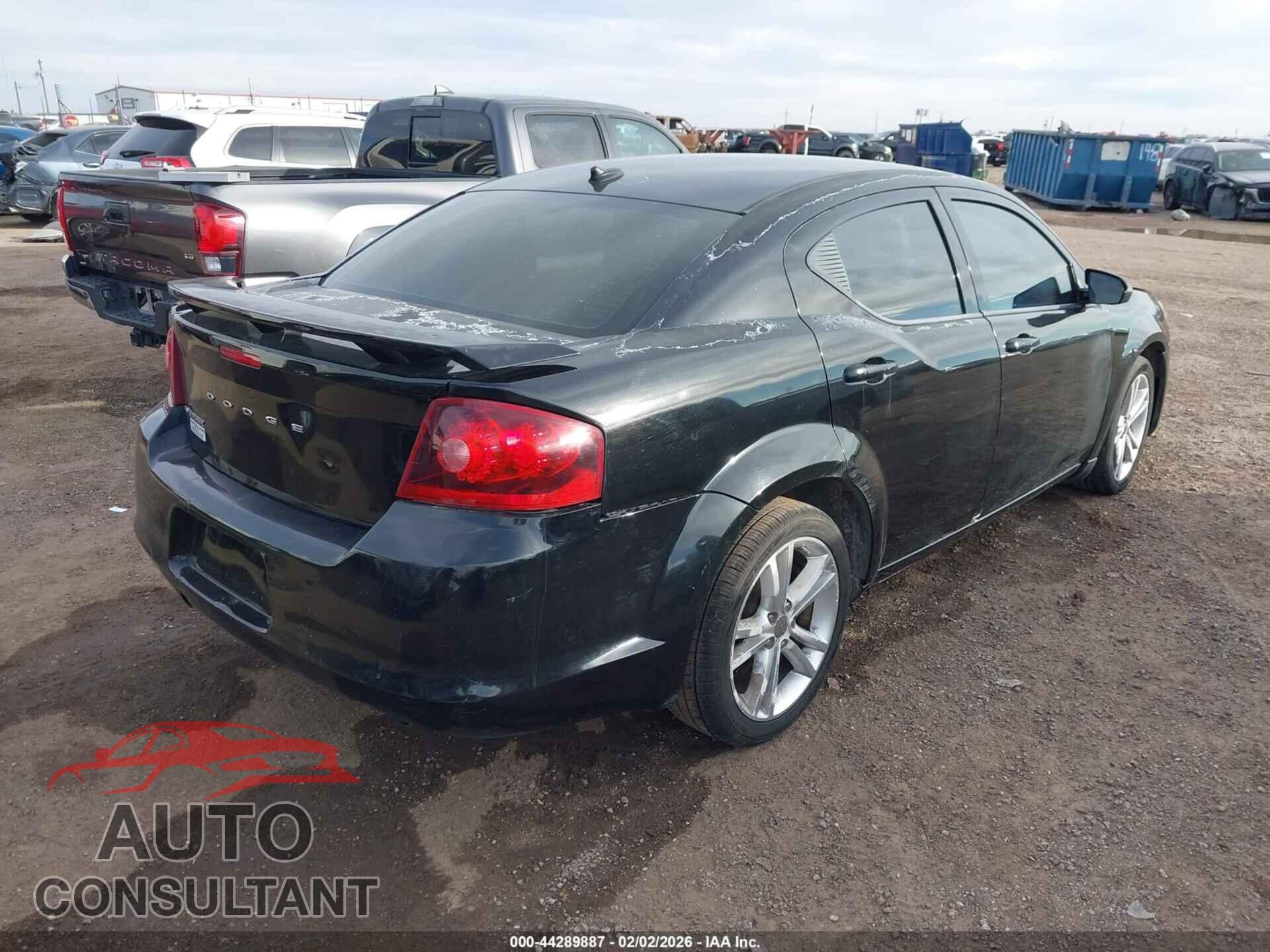 DODGE AVENGER 2012 - 1C3CDZAG8CN290940