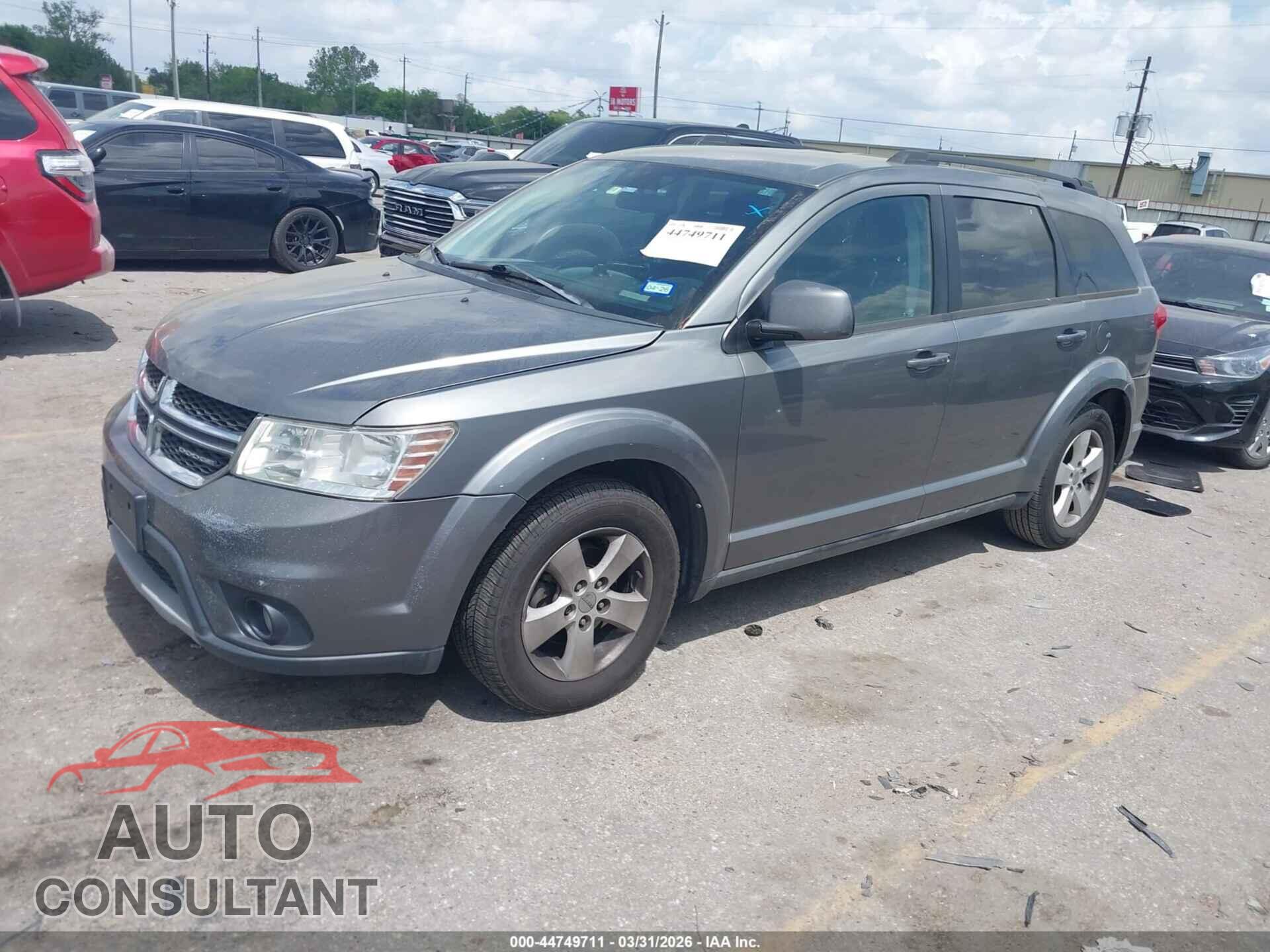 DODGE JOURNEY 2012 - 3C4PDCBG7CT189042