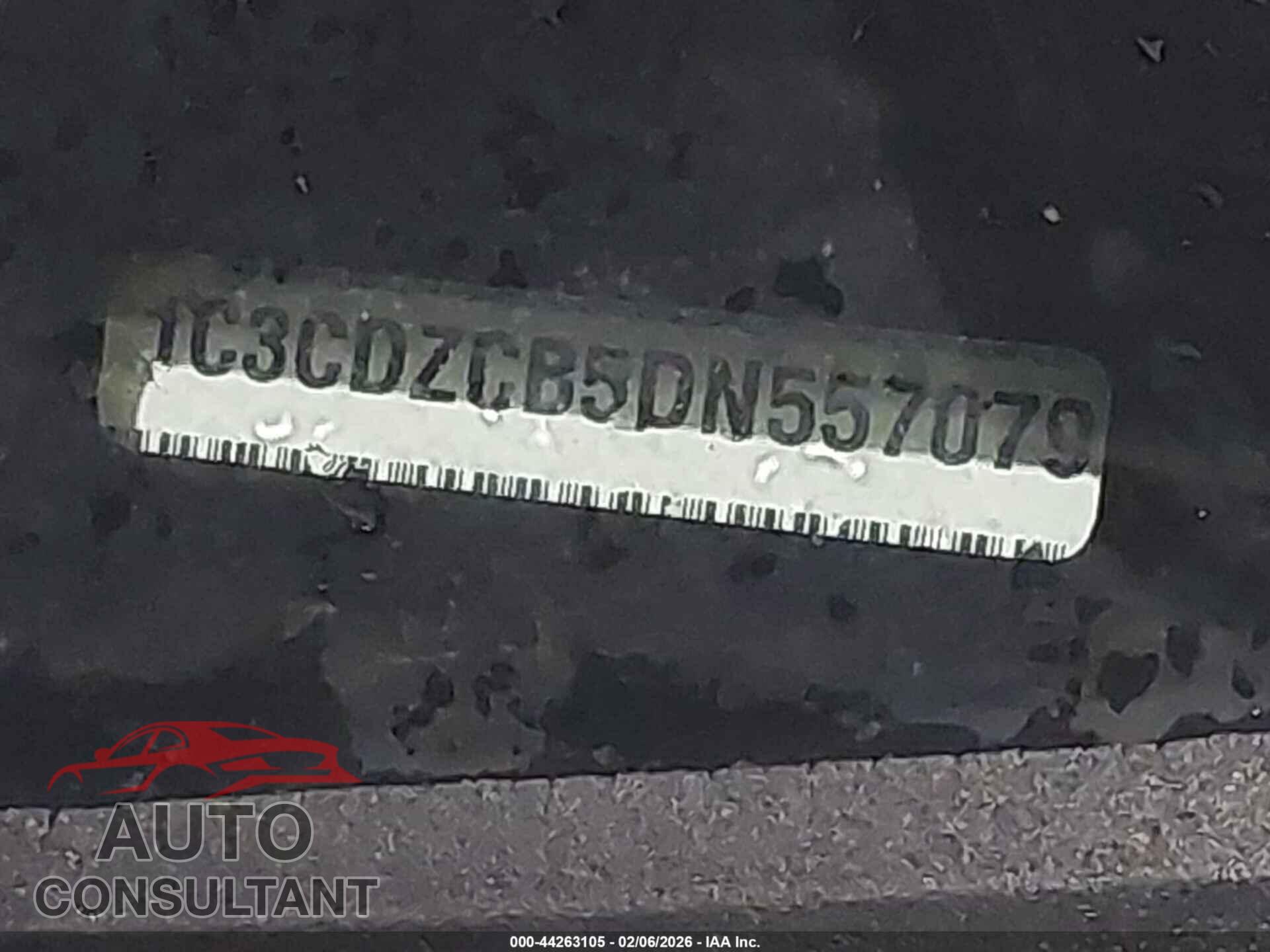 DODGE AVENGER 2013 - 1C3CDZCB5DN557079