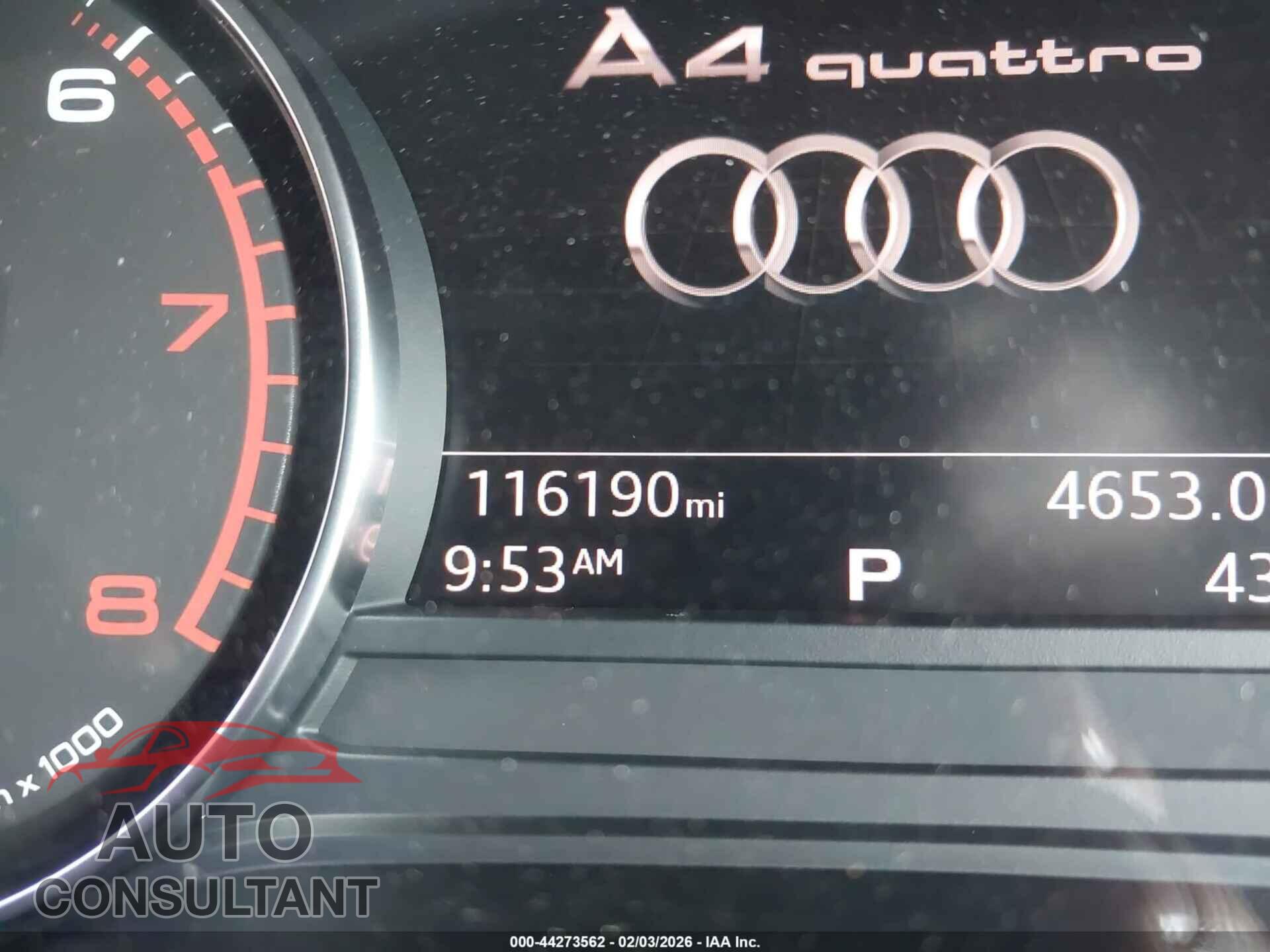 AUDI A4 2017 - WAUANAF46HN056588