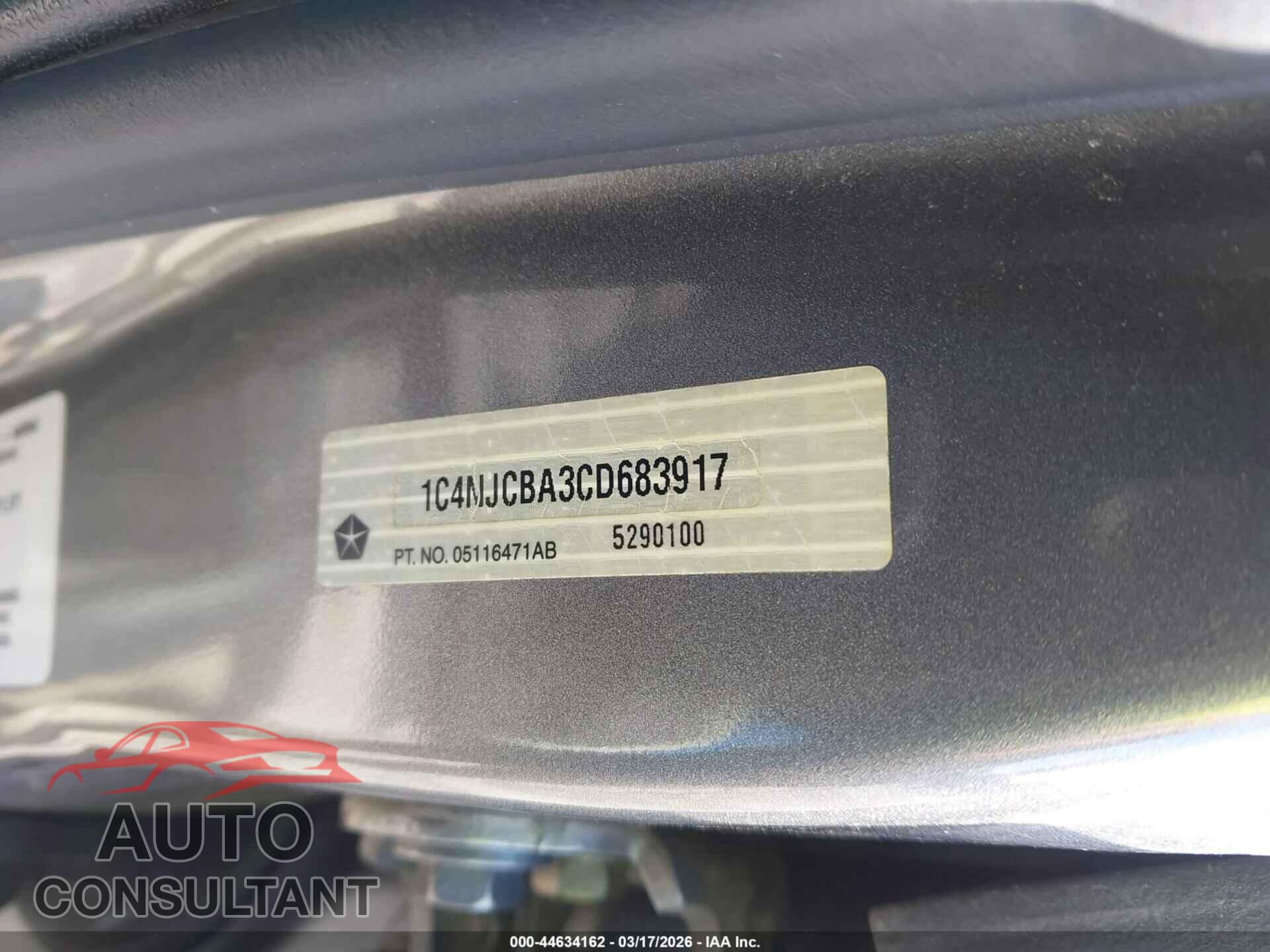JEEP COMPASS 2012 - 1C4NJCBA3CD683917