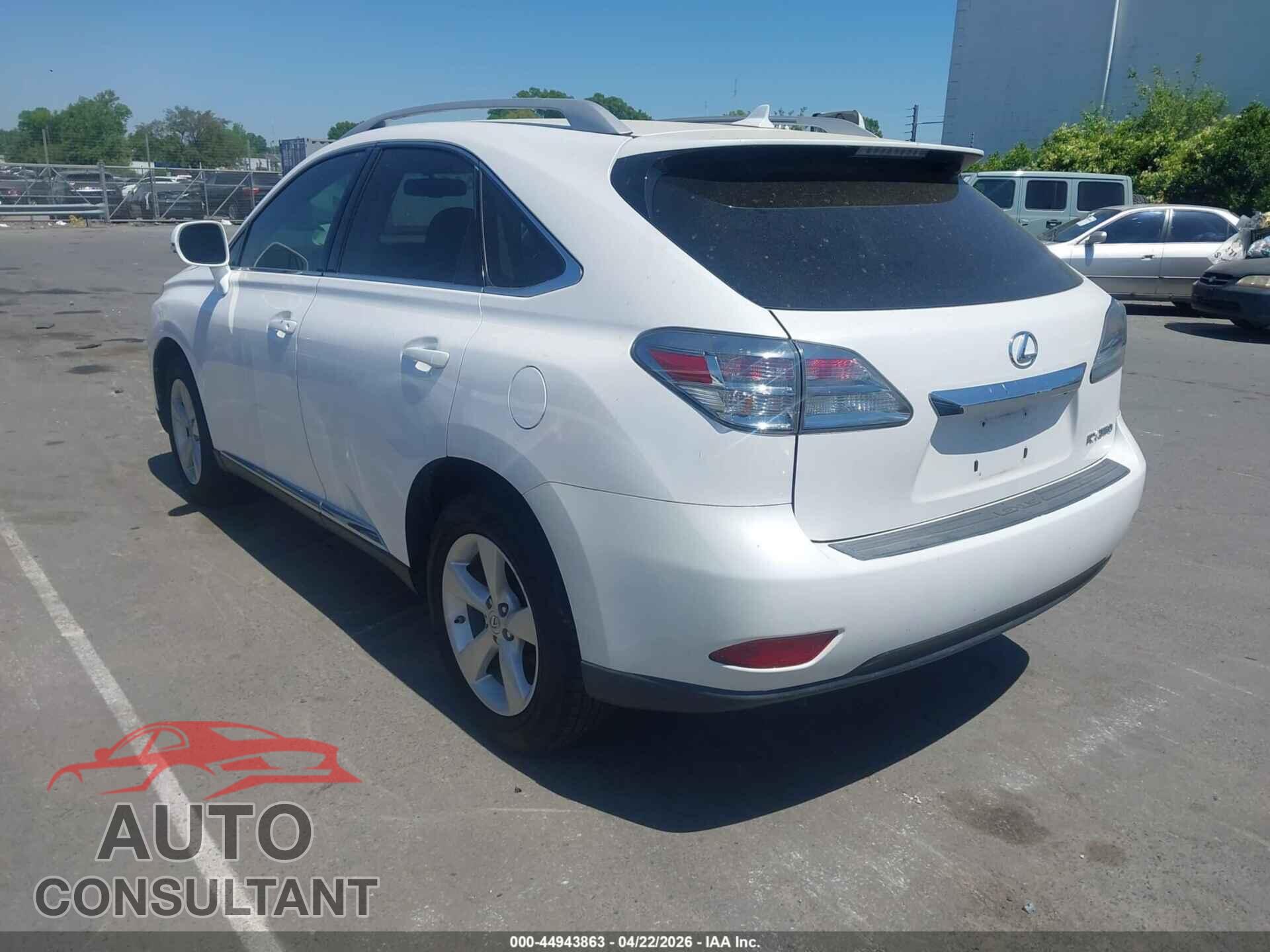 LEXUS RX 350 2011 - 2T2BK1BA8BC101032